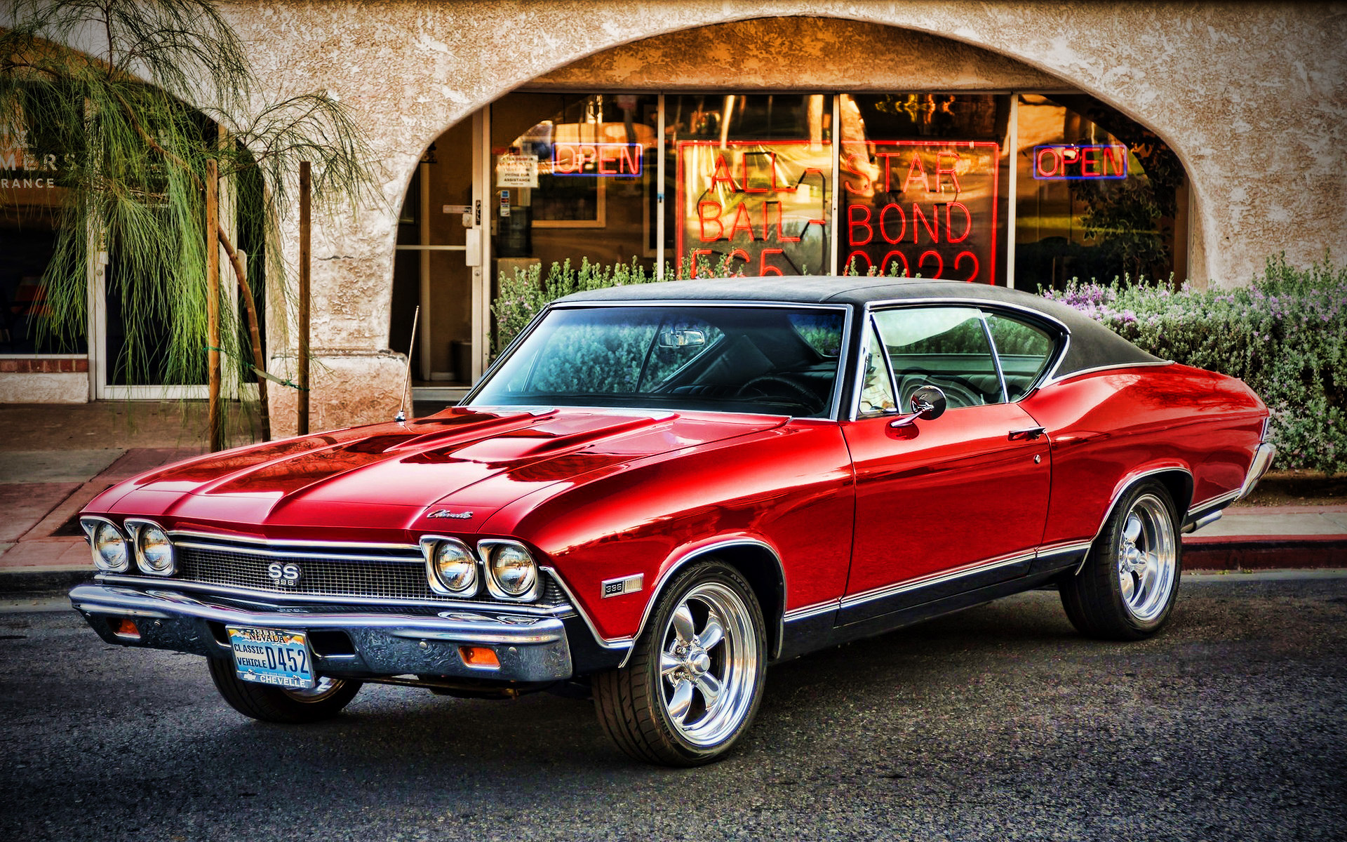 Chevrolet Chevelle muscle, 1968 vintage cars, HDR photography, American auto heritage, Timeless appeal, 1920x1200 HD Desktop