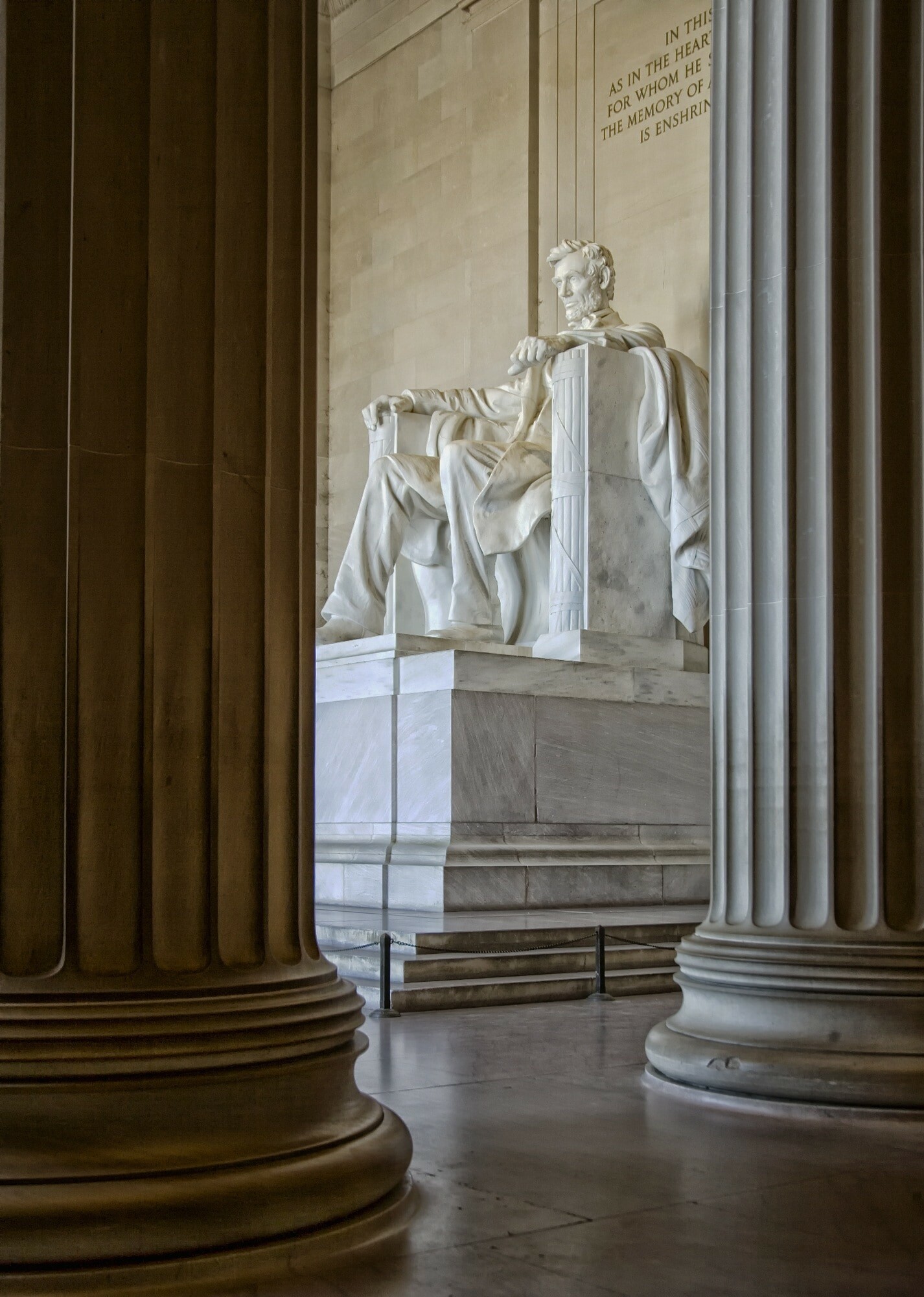 Lincoln Memorial: Ranked seventh on the American Institute of Architect's 2007 list of America's Favorite Architecture. 1430x2000 HD Wallpaper.