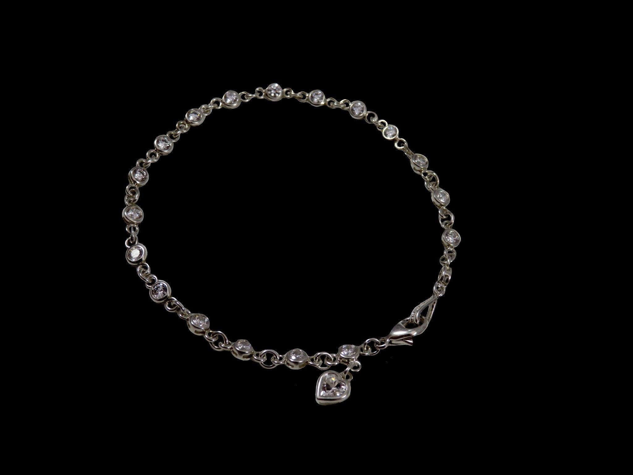 Vintage elegance, Sterling silver charm, Cubic zirconium sparkle, Etsy bracelet, 2050x1540 HD Desktop