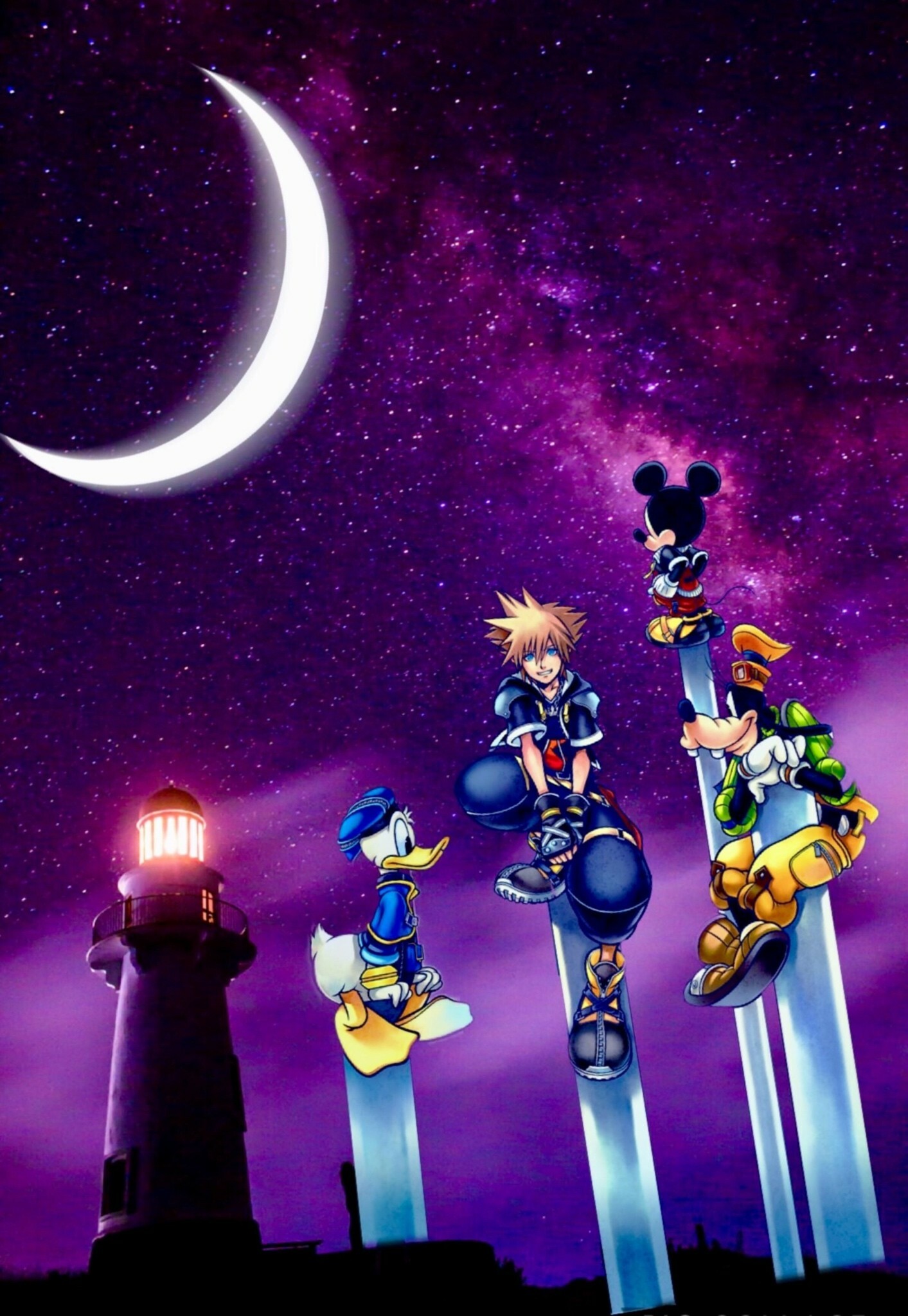 Kingdom Hearts gaming, Mesmerizing wallpaper, Captivating visuals, Gaming masterpiece, 1420x2050 HD Phone