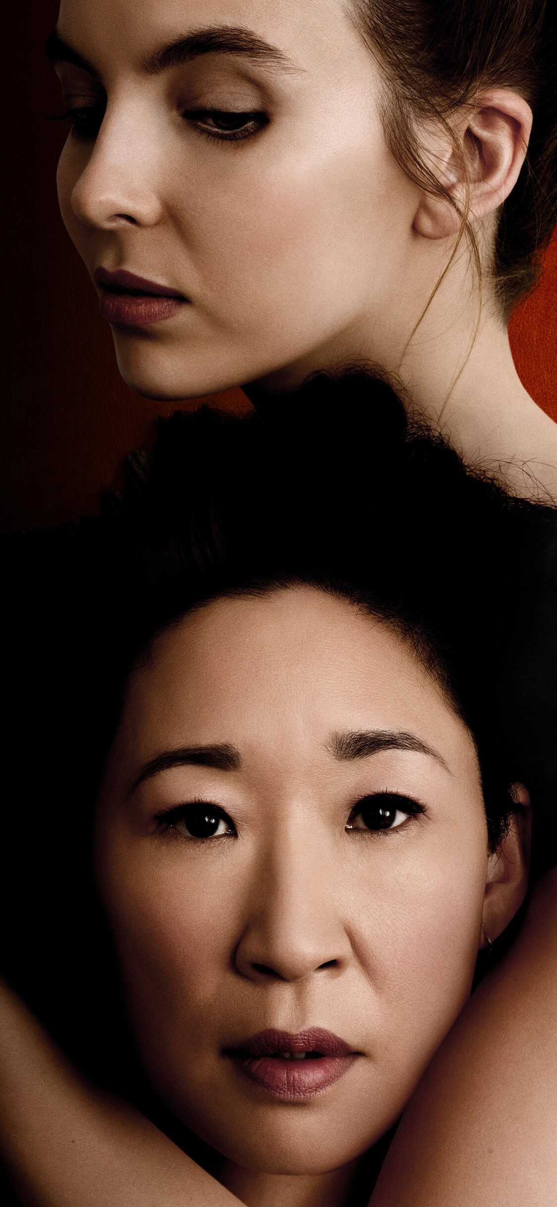 Killing Eve: Villanelle and Eve Polastri, develop a mutual sexually and romantically charged obsession for one another. 1130x2440 HD Wallpaper.