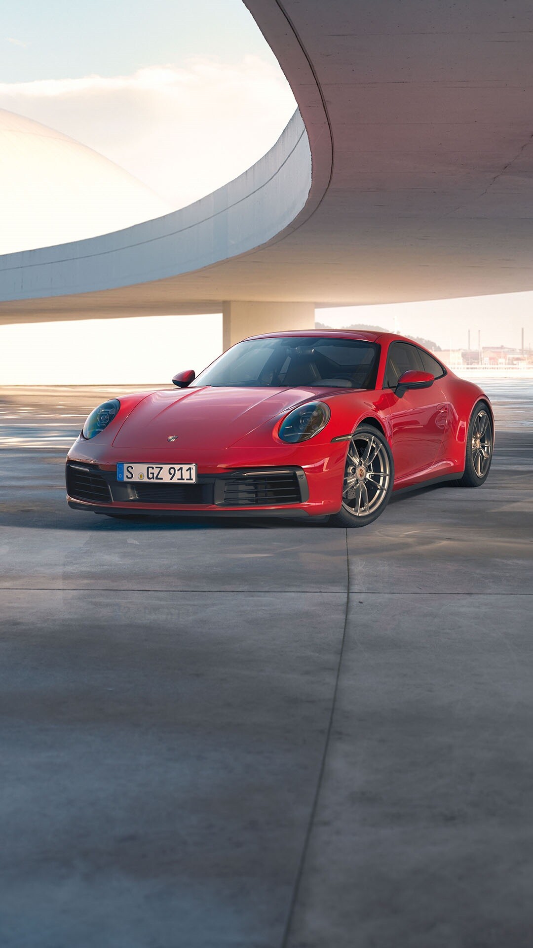Porsche 911: 2009 Carrera S coupe Sport Classic was inspired by the 1973 Carrera RS 2.7. 1080x1920 Full HD Background.