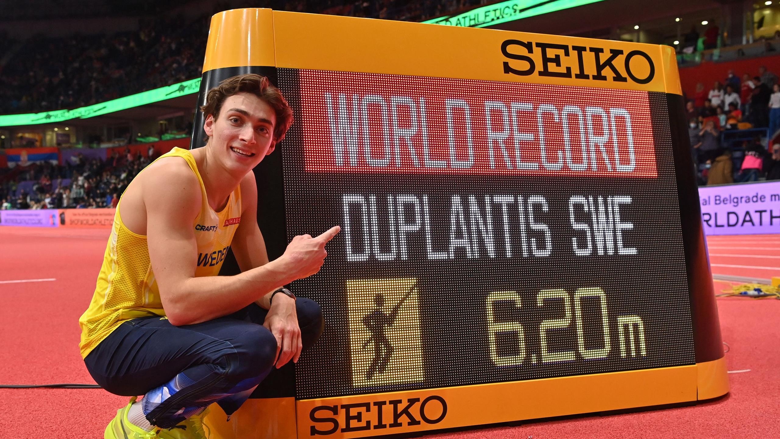 Armand Duplantis, World indoor championships, New world record, 2560x1440 HD Desktop