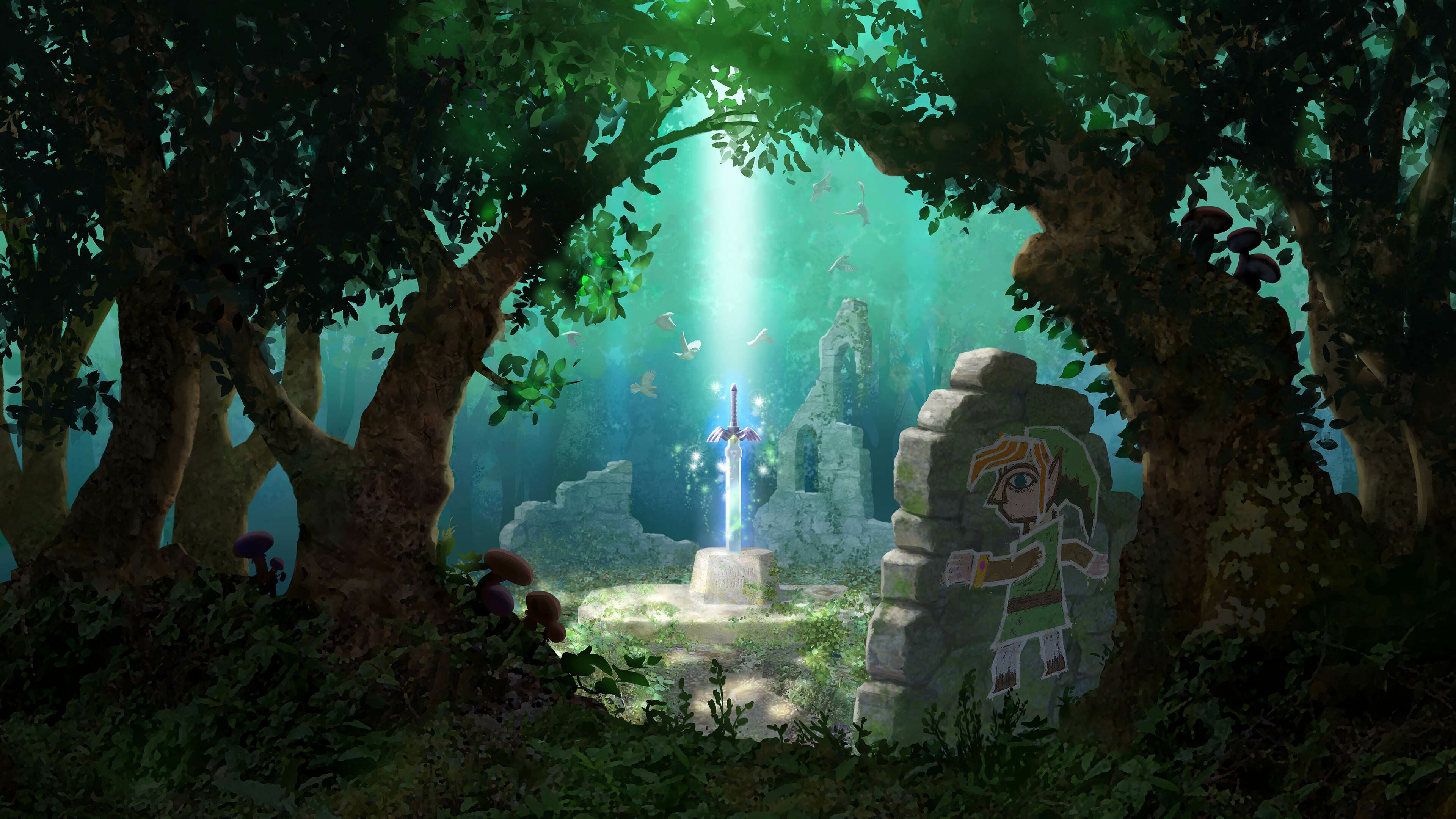 The Legend of Zelda: A Japanese action-adventure game franchise. 3840x2160 4K Wallpaper.