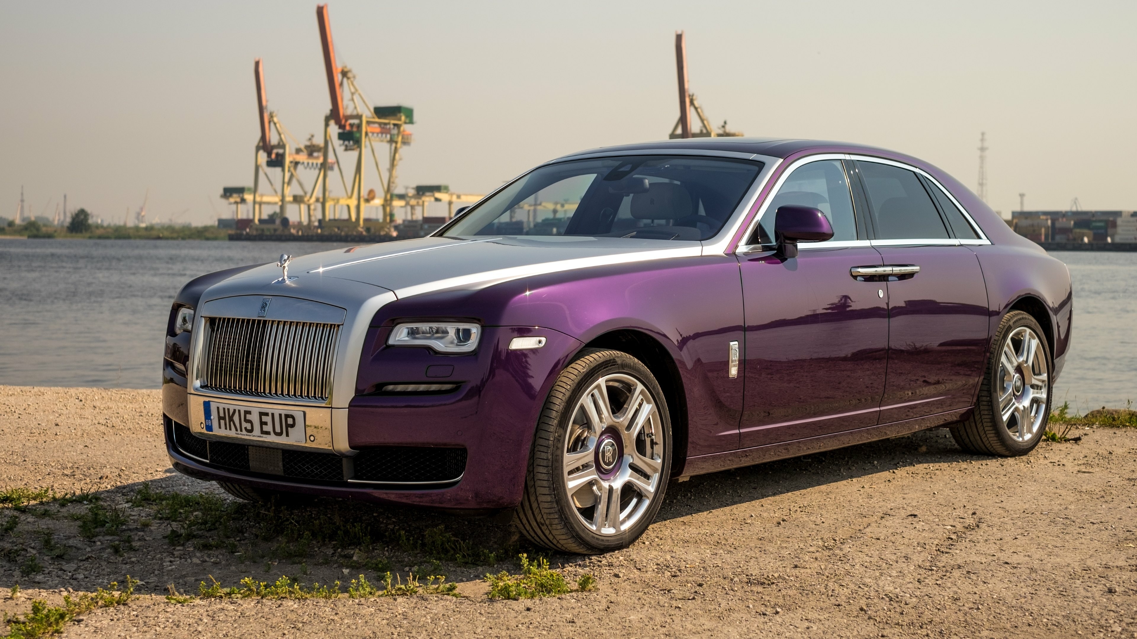 Rolls-Royce Ghost, Luxurious allure, Captivating presence, Unmatched opulence, 3840x2160 4K Desktop