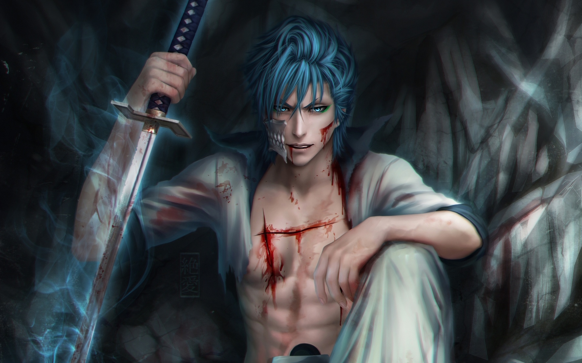 Grimmjow Jaggerjack: Bleach, The best manga and best theme awards at the 2006 and 2007 American Anime Awards. 1920x1200 HD Wallpaper.