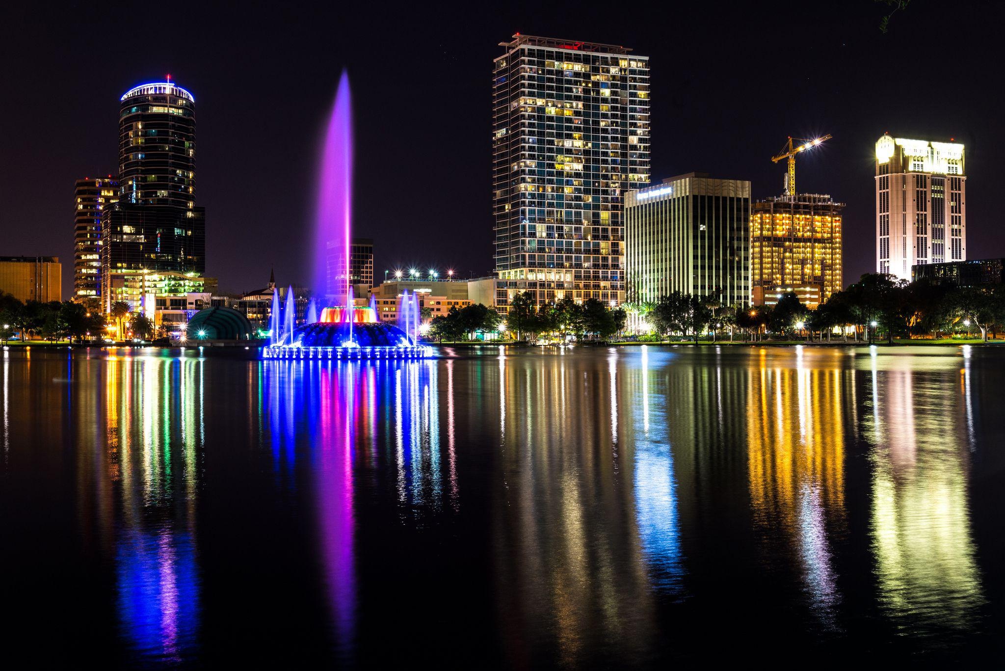 Orlando travels, Night Orlando wallpapers, Orlando nightlife, Orlando city, 2050x1370 HD Desktop