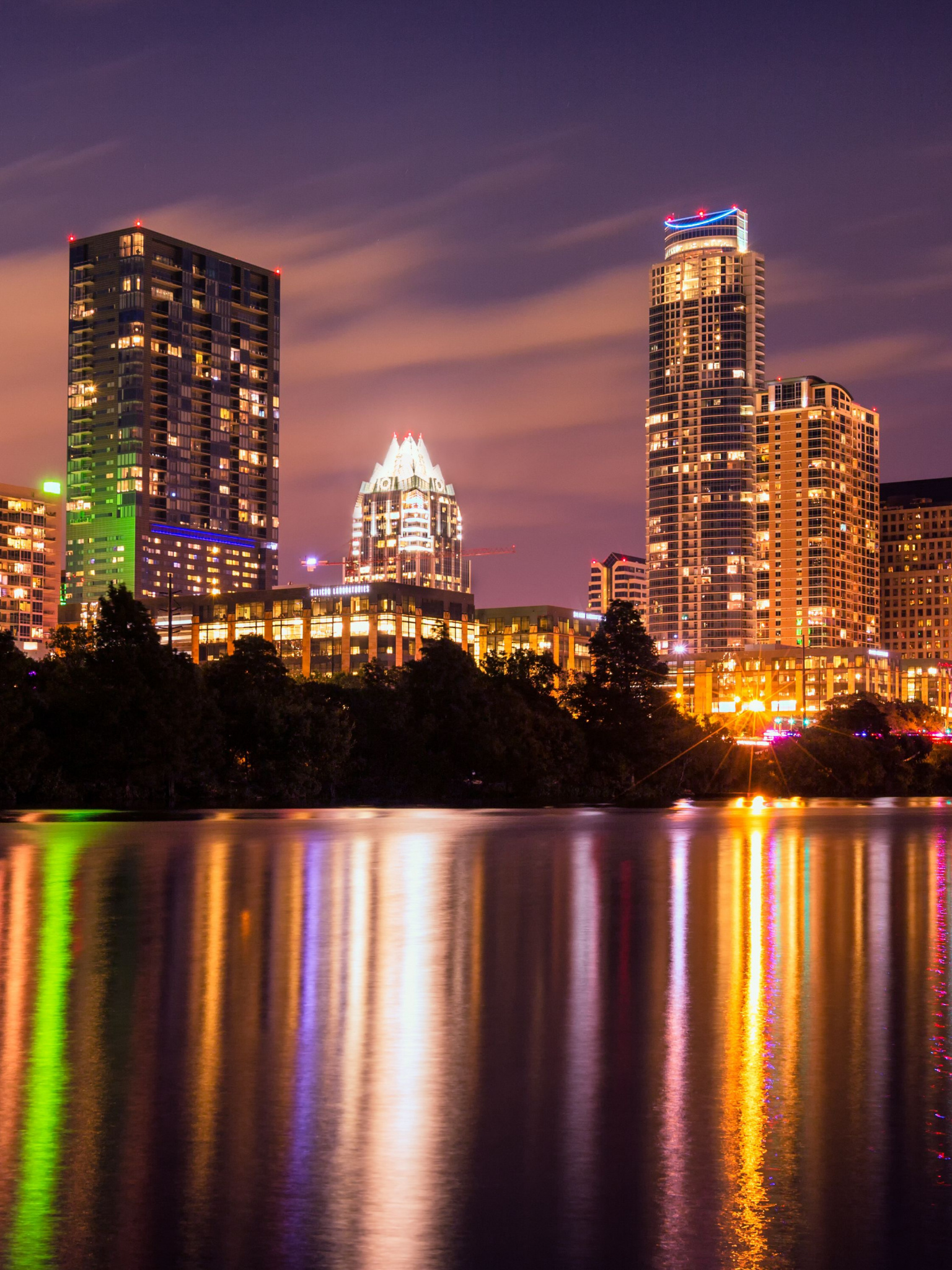 Austin, Vibrant Skyline, Texas Cityscape, Urban Gem, 1540x2050 HD Phone