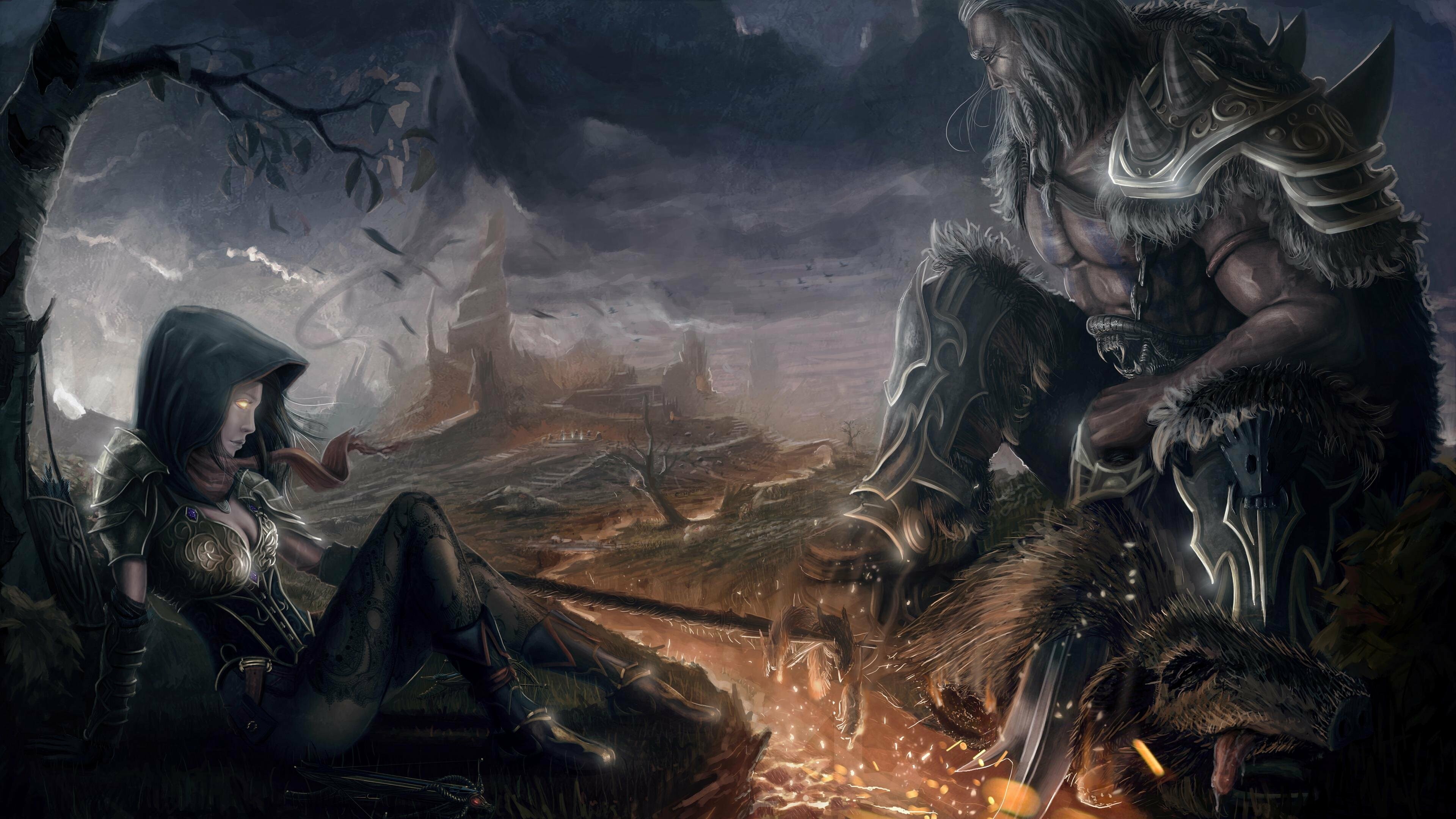 Diablo: Reaper Of Souls, It was revealed at Gamescom 2013. 3840x2160 4K Background.