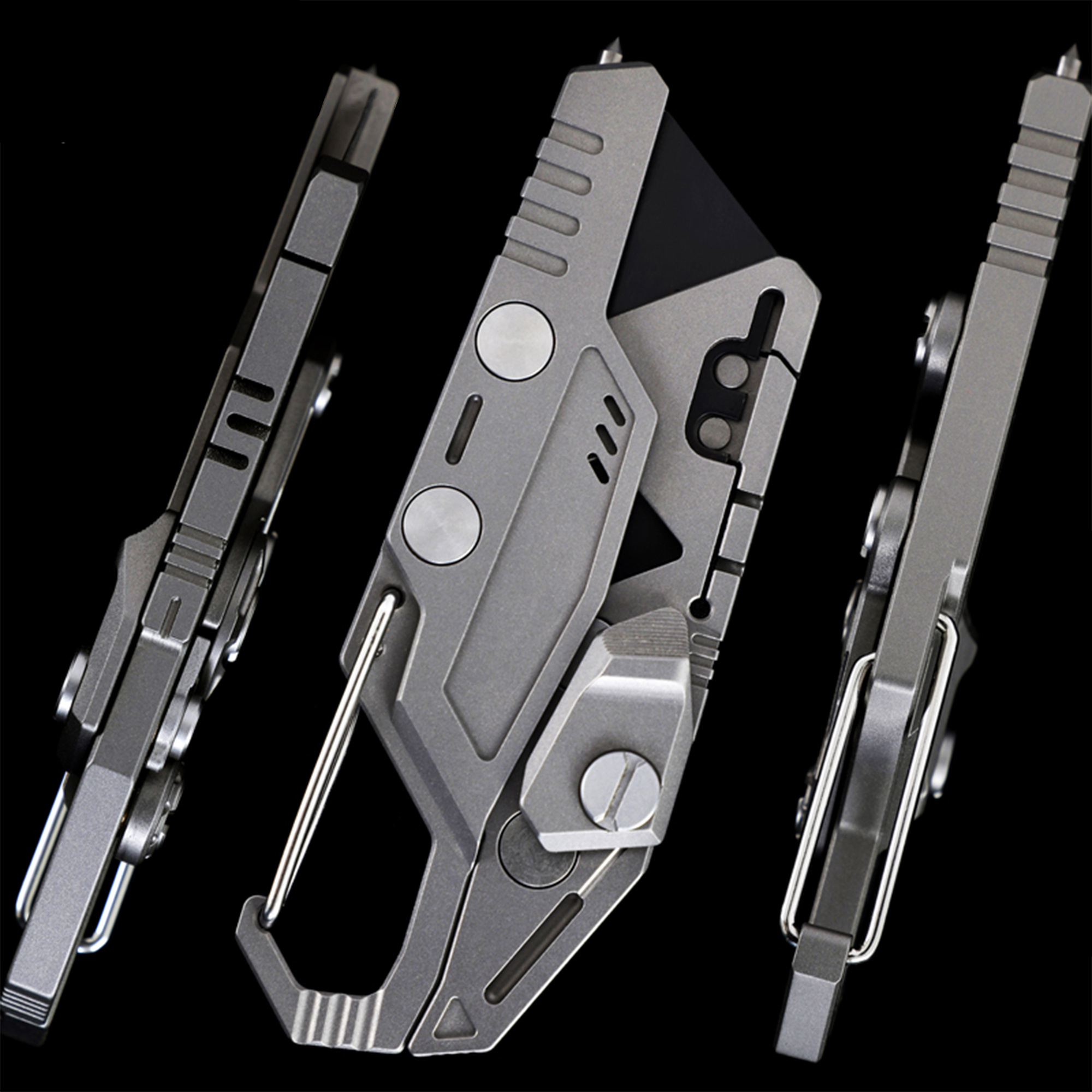 ForeverSteel Grouper, Titanium utility folding knife, Paper cutter, EDC tool, 2000x2000 HD Phone