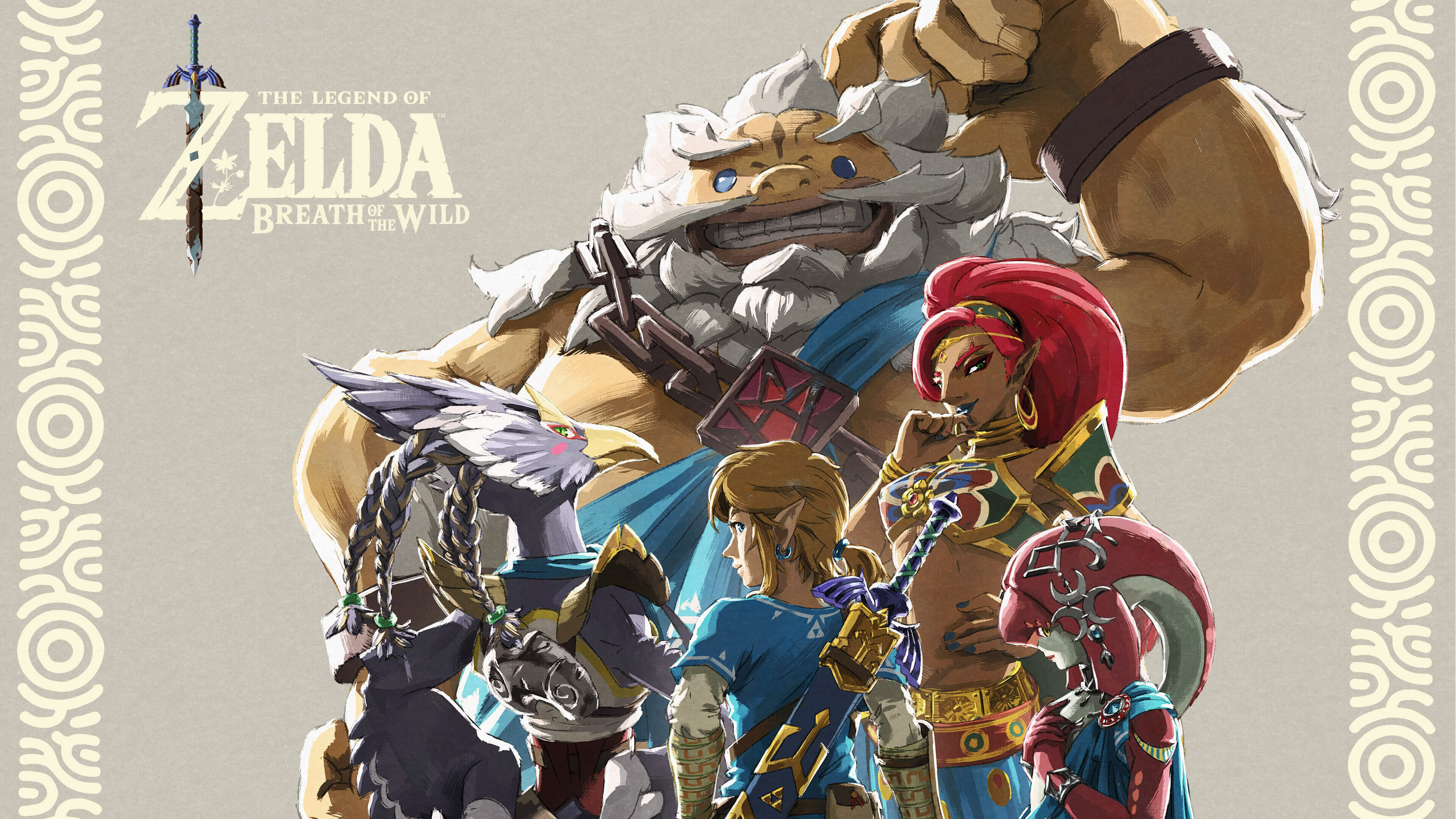 The Legend of Zelda: Breath Of The Wild, DLC 2 Champions Ballad. 3840x2160 4K Wallpaper.