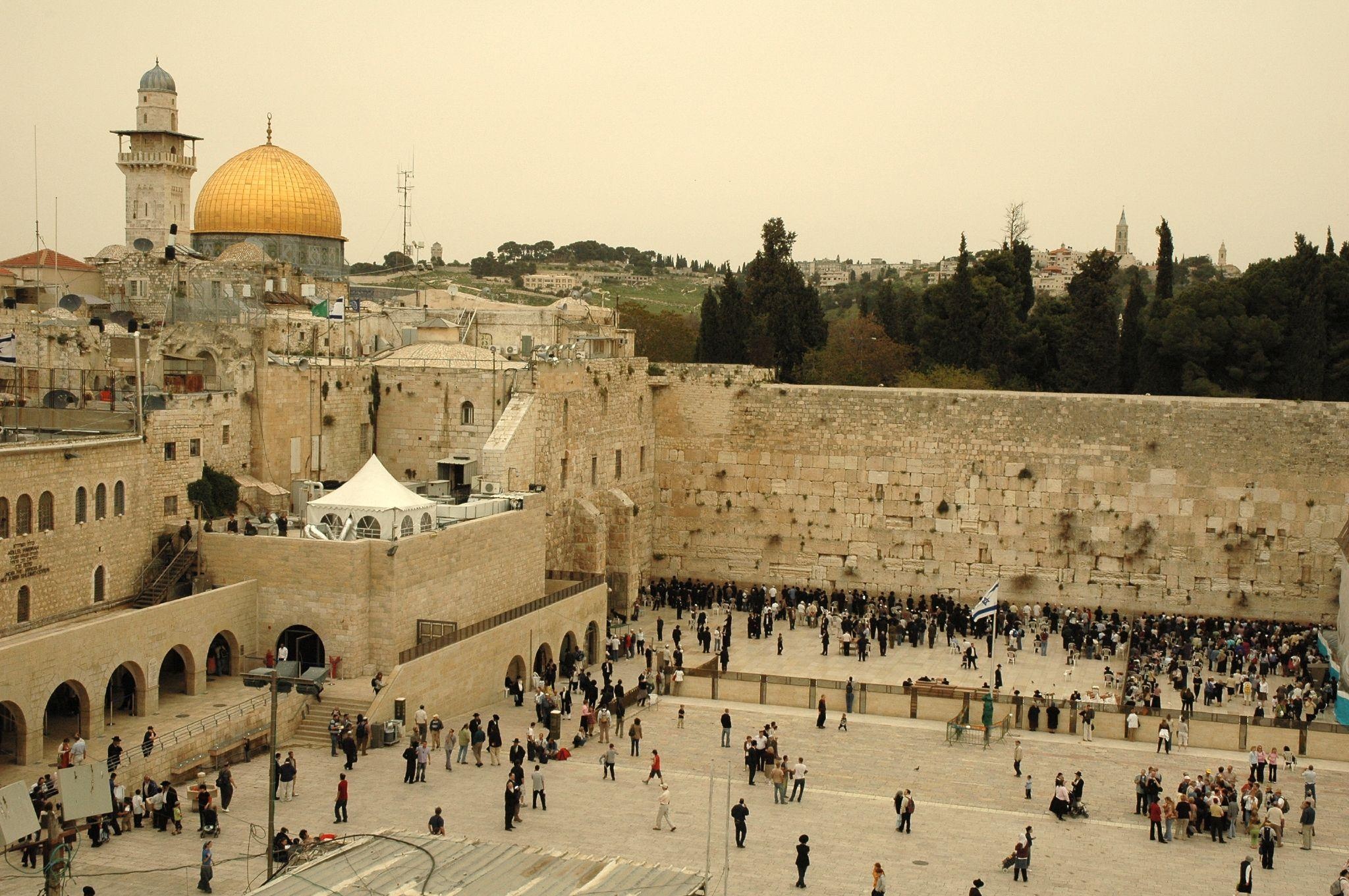The Western Wall, Spiritual Jerusalem, Sacred site, Wailing congregation, 2050x1370 HD Desktop