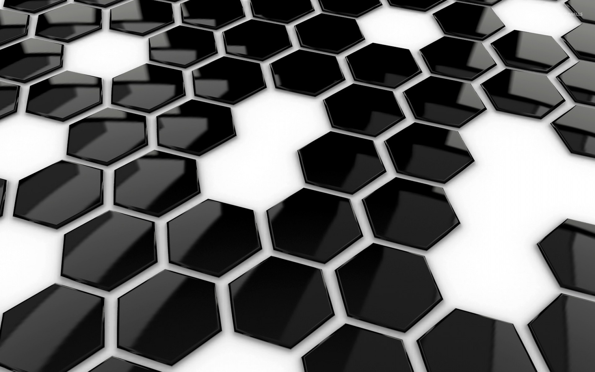 Hexagon shapes, 3D wallpaper, Geometric design, Abstract background, 1920x1200 HD Desktop