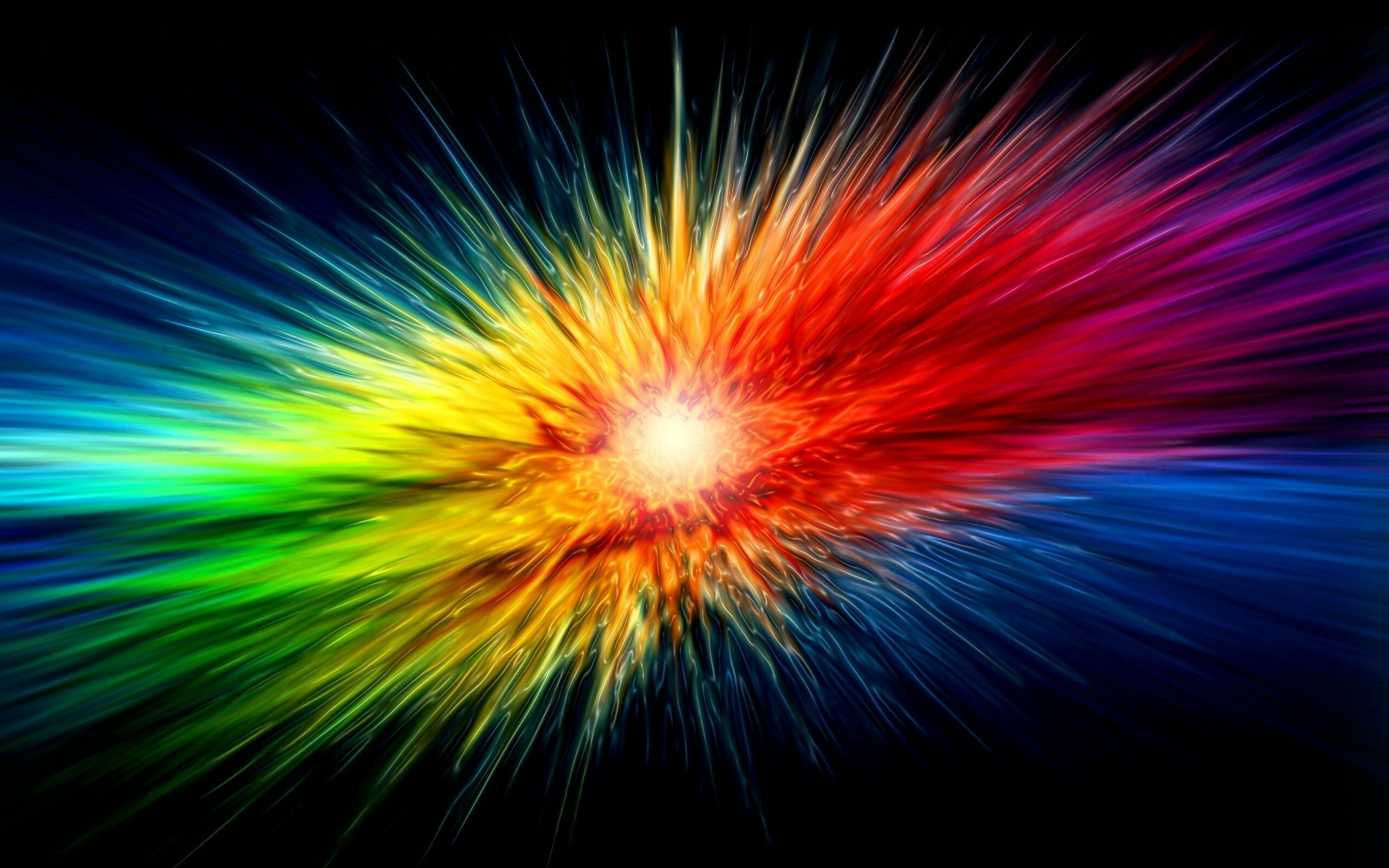 Rainbow Colors: Abstract art, Visual explanation of a text. 2560x1600 HD Wallpaper.