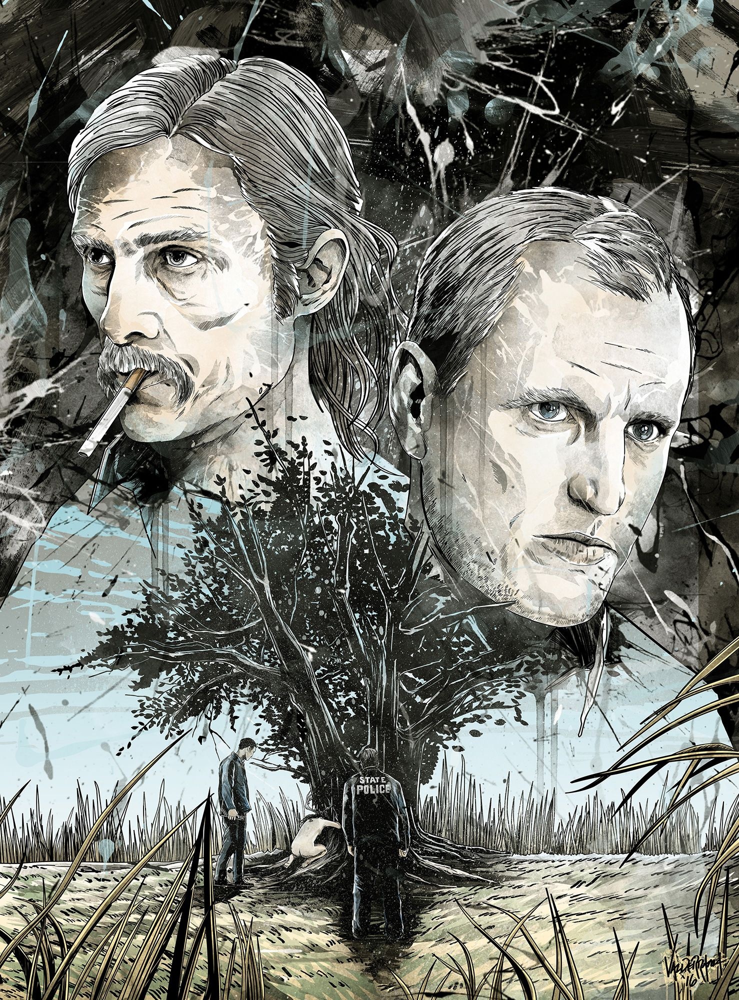 True Detective Series, Artwork inspired by the show, 1480x2000 HD Phone