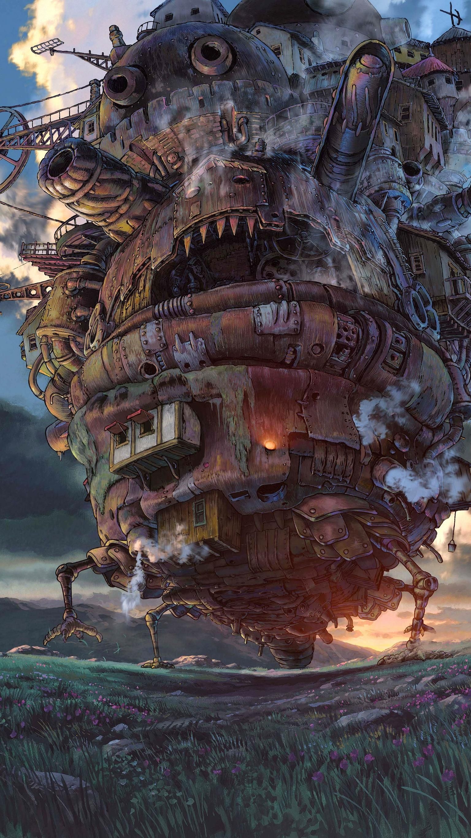 Howl's Moving Castle, Phone wallpaper, 1540x2740 HD Handy