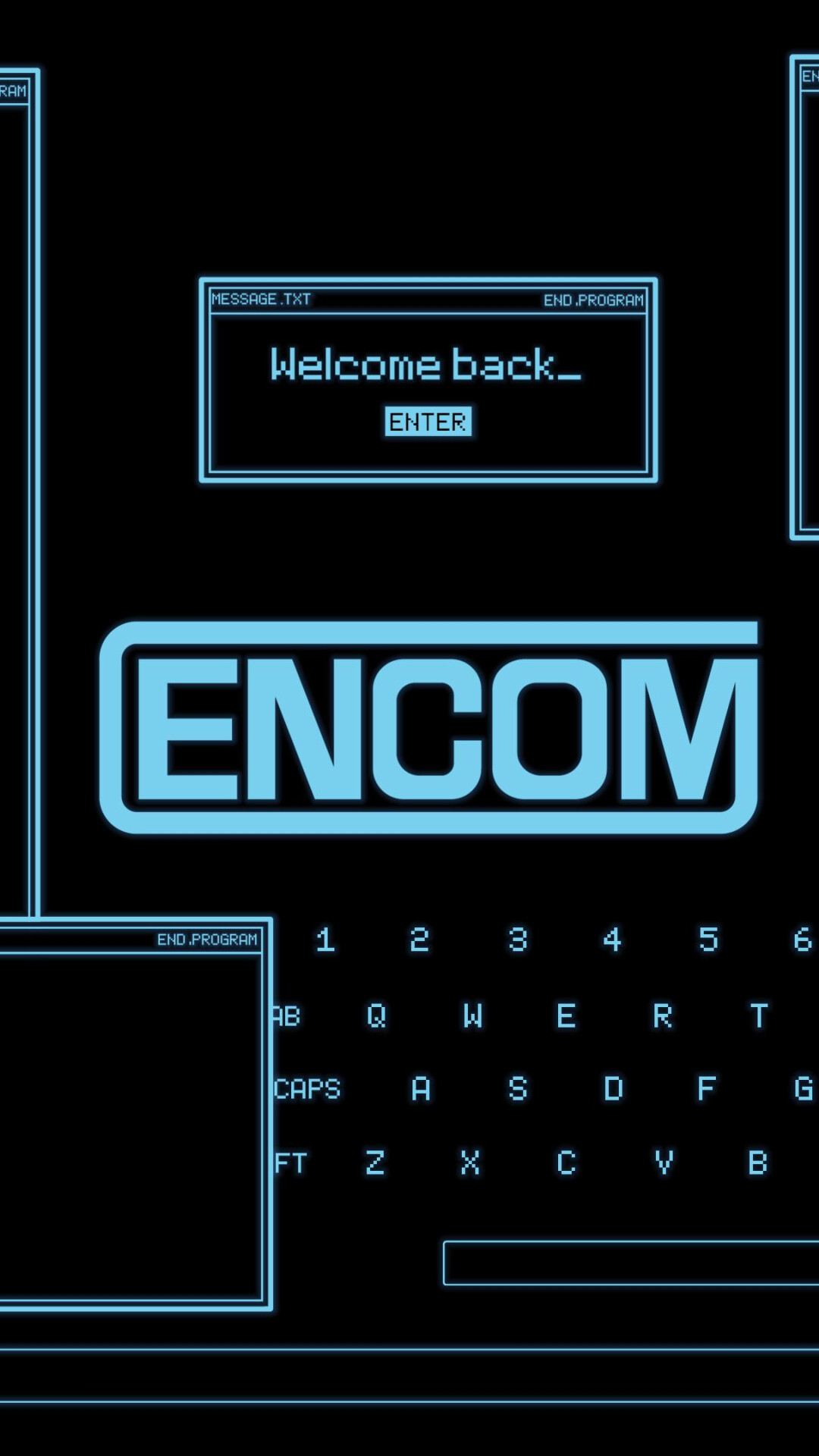 Geek: Encom, Tron, A person who is intelligent but not fashionable or popular. 1080x1920 Full HD Wallpaper.