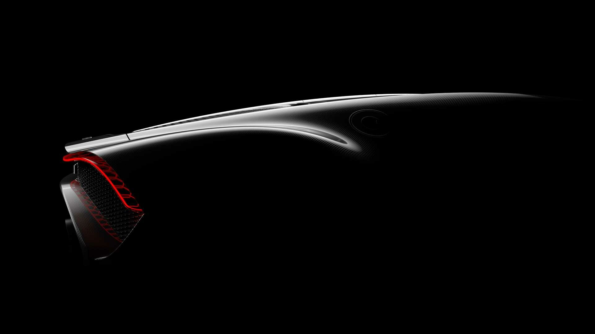 Bugatti La Voiture Noire: The car is built on the same frame used in the Chiron. 1920x1080 Full HD Wallpaper.