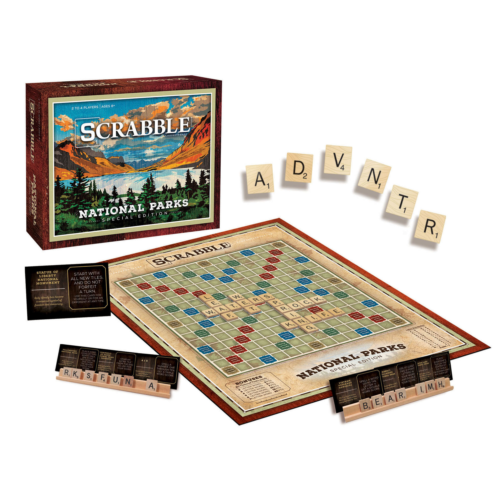 Scrabble: The Board of the National Parks edition, Board gaming during an adventure, Natural bingo. 2000x2000 HD Wallpaper.