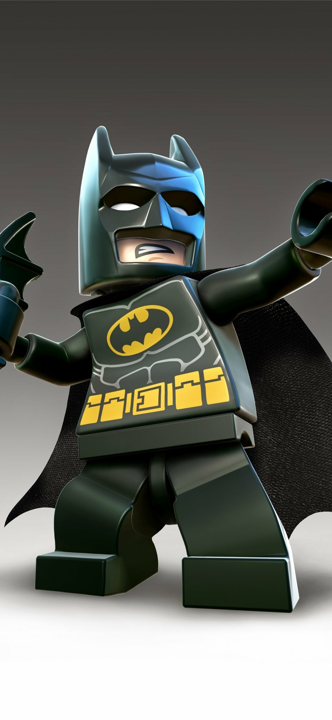 The Lego Movie: The film features Will Arnett reprising his role as Batman, DC Comics. 1290x2780 HD Background.