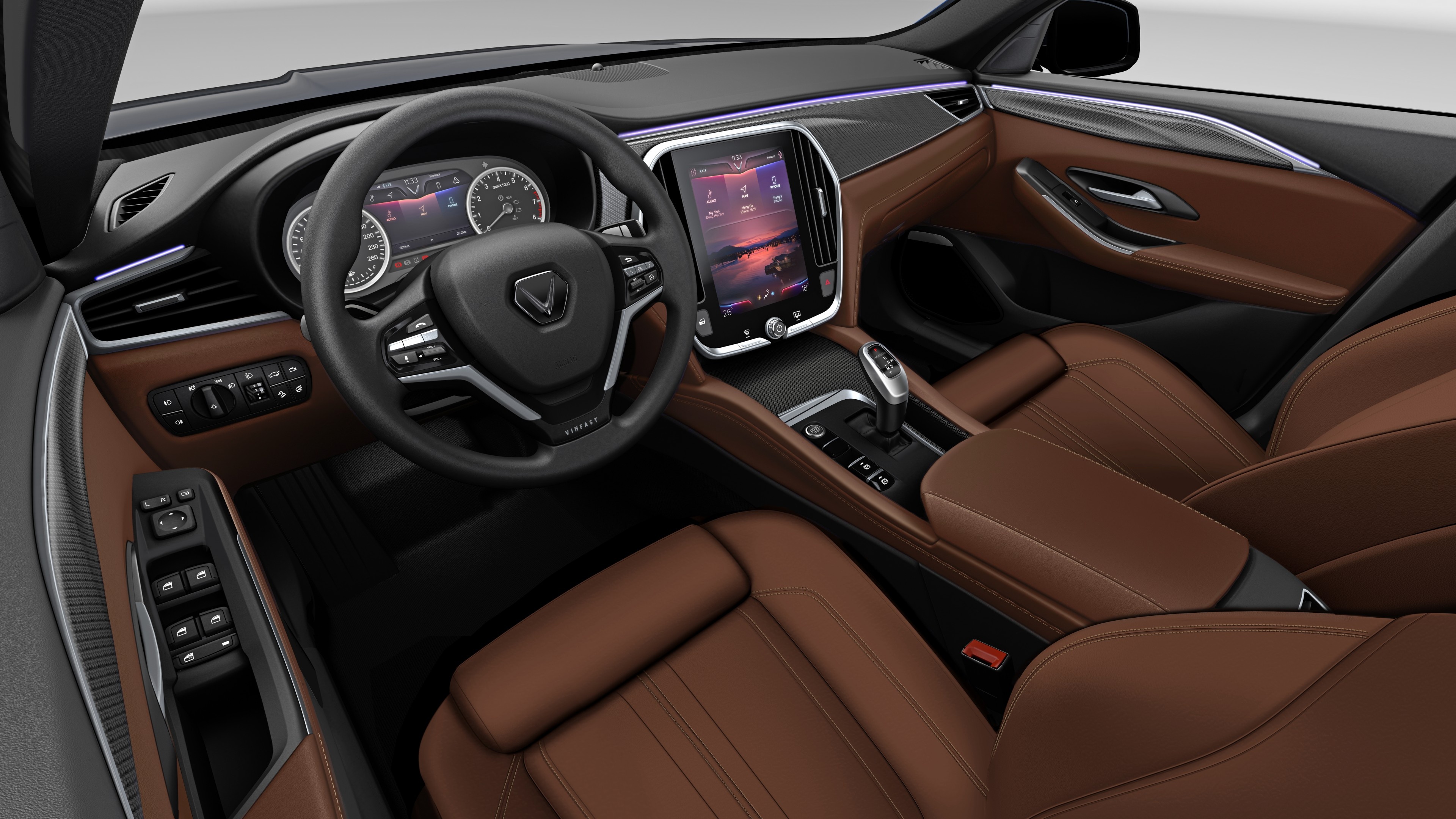 VinFast Lux Sedan, Premium luxury, Striking design, Unmatched comfort, 3840x2160 4K Desktop