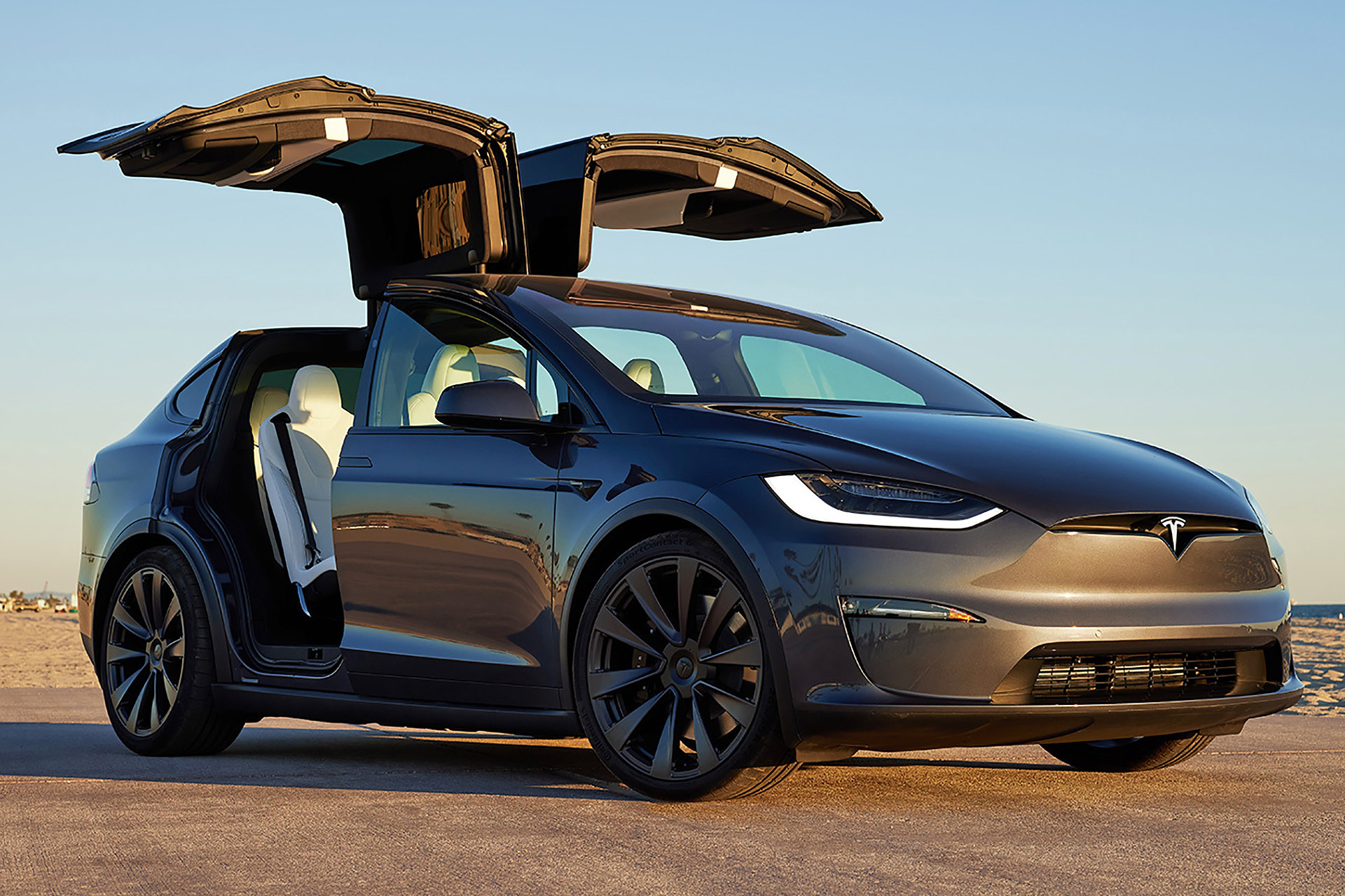 Tesla Model X, 2022 model, Plaid version, High-performance electric car, 1920x1280 HD Desktop
