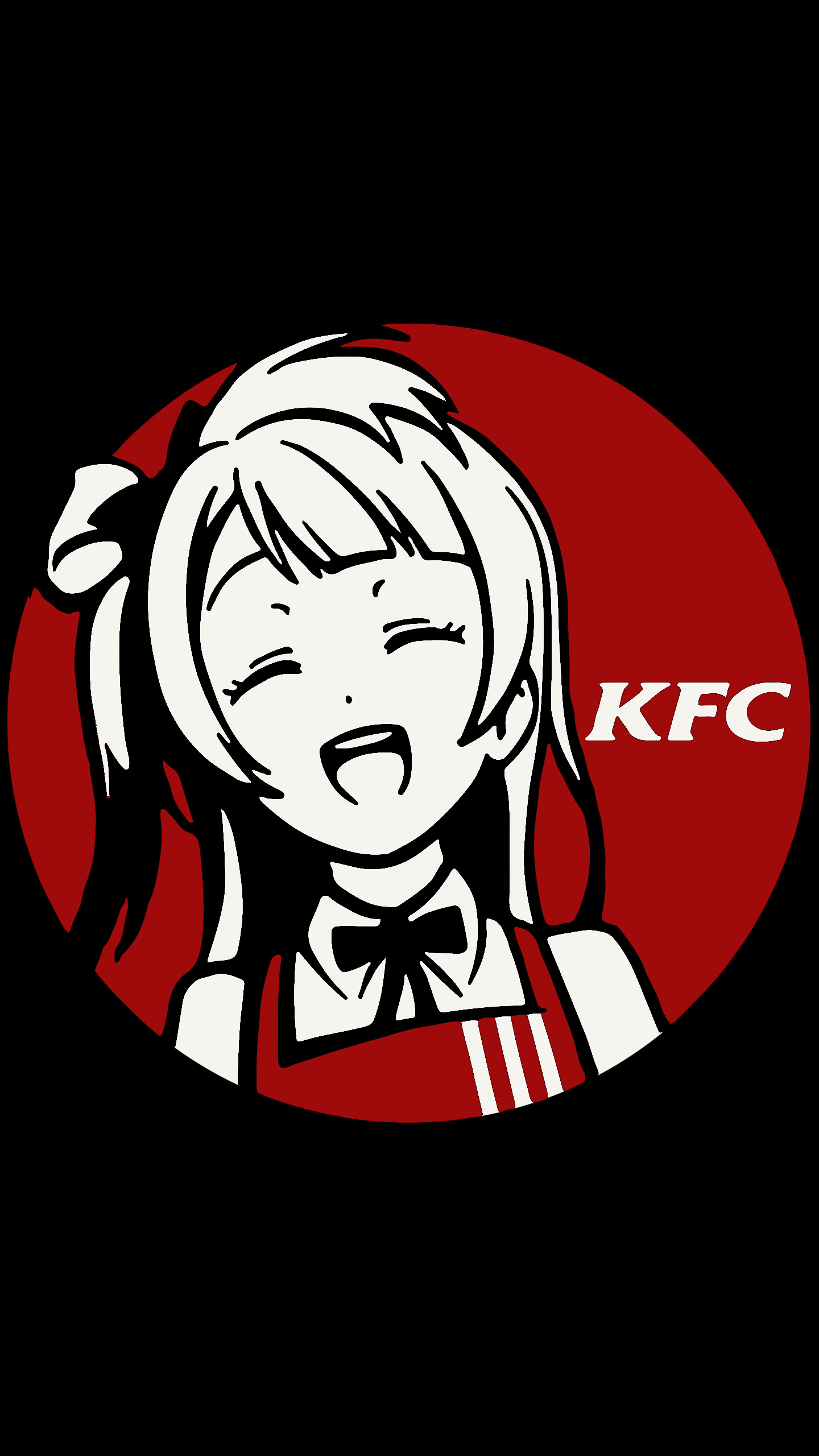 KFC, Kawaii Colonel Sanders, Cute Mascot, Playful Animation, 1440x2560 HD Handy