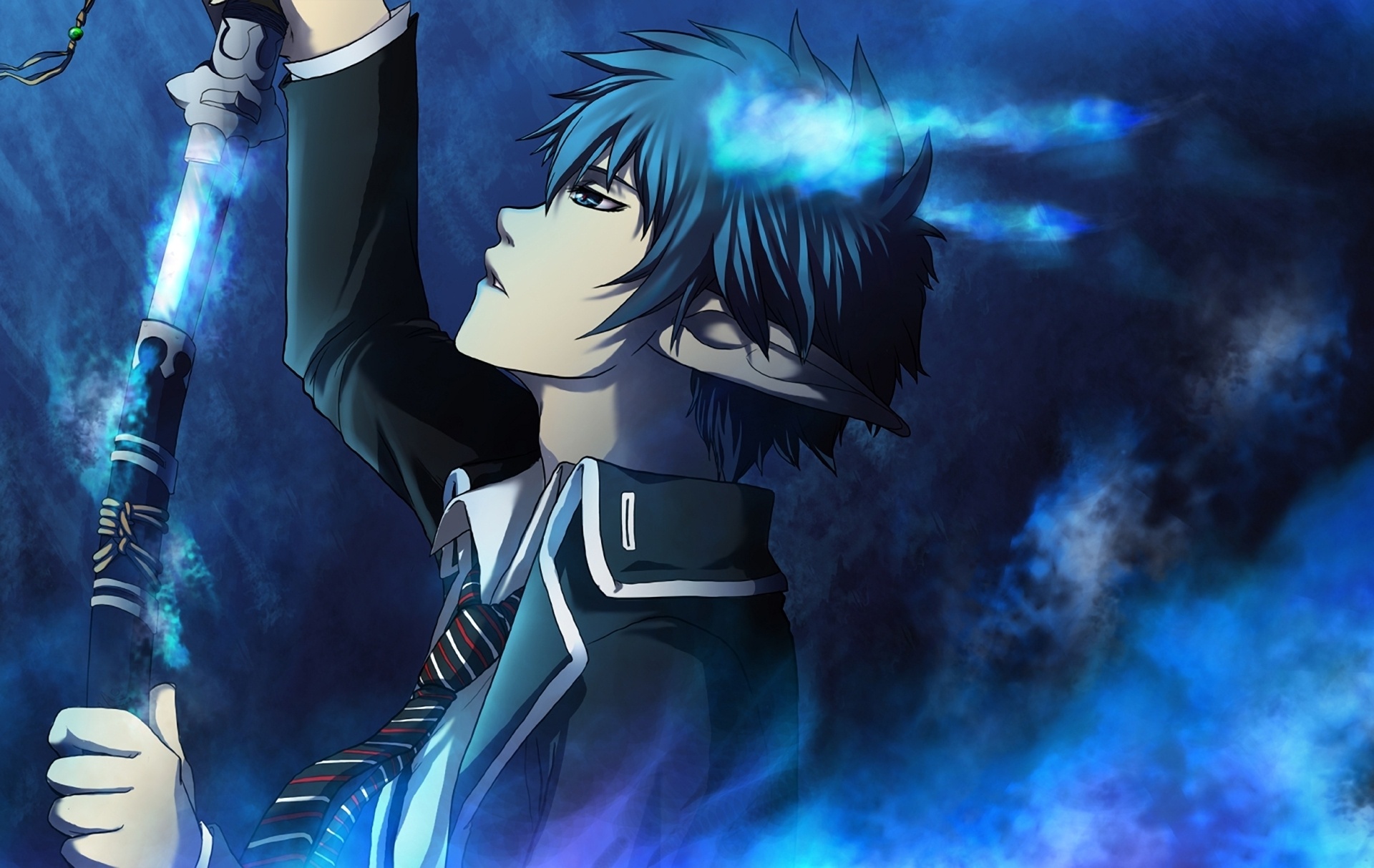 Blue Exorcist: The sixteen-year-old protagonist of the story, Japanese manga. 1920x1220 HD Background.