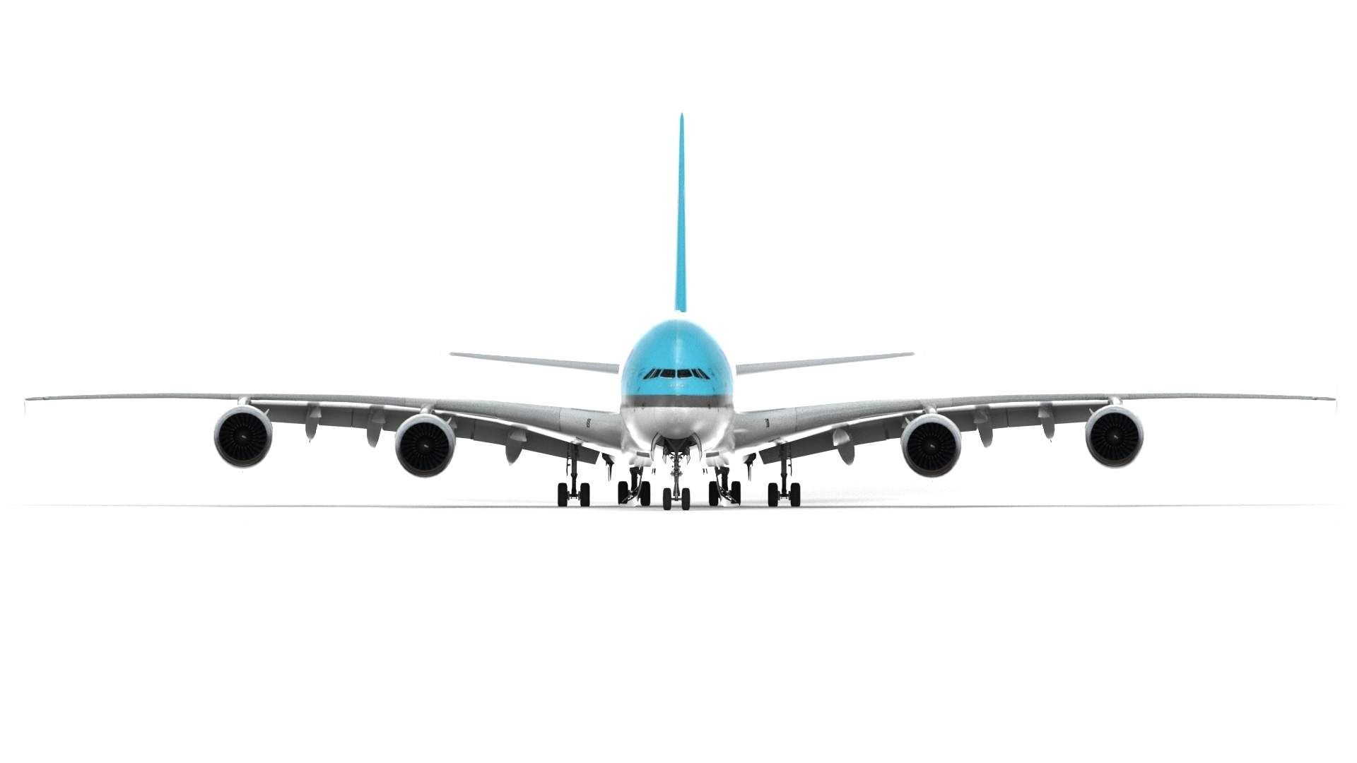 Korean Air, A380 model, 3D aircraft rendering, Aviation enthusiasts, 1920x1080 Full HD Desktop