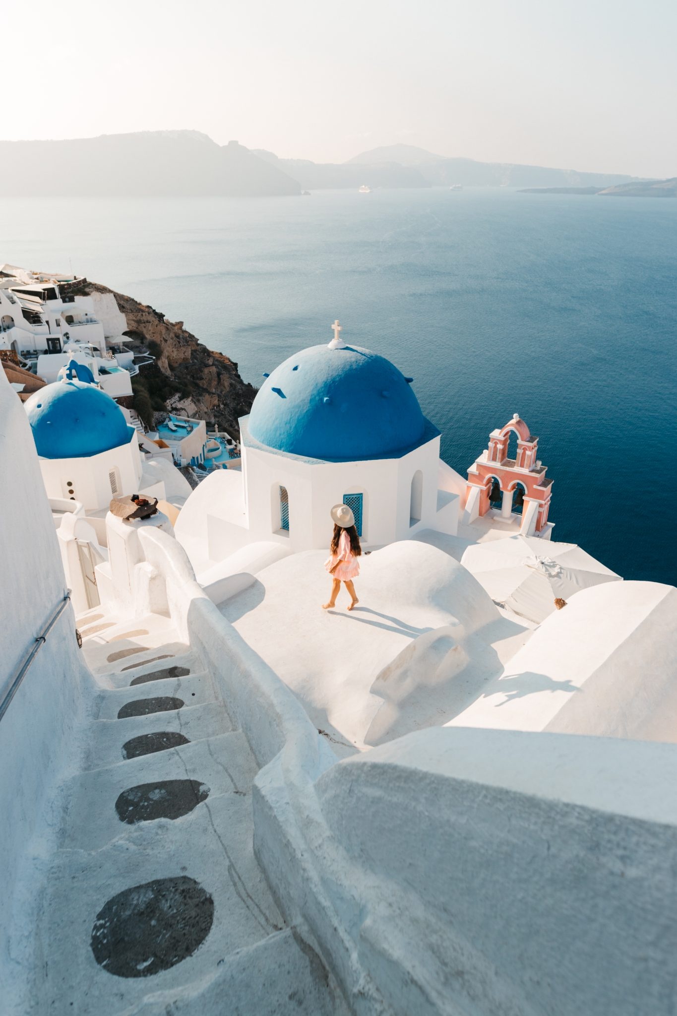 Blue Domes of Oia, Best photo locations, Santorini photography, Alexandra Taylor, 1370x2050 HD Handy