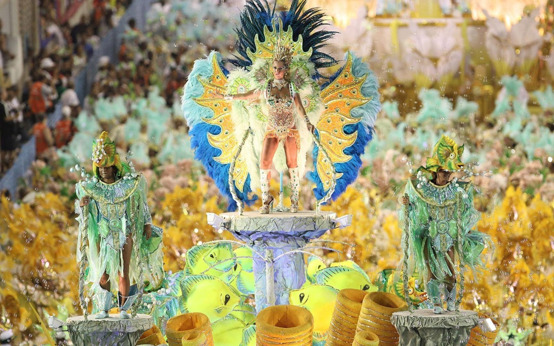 Samba: Carnival Brazil, The International Latin Ballroom style of dance, Carnival performance. 1920x1200 HD Wallpaper.