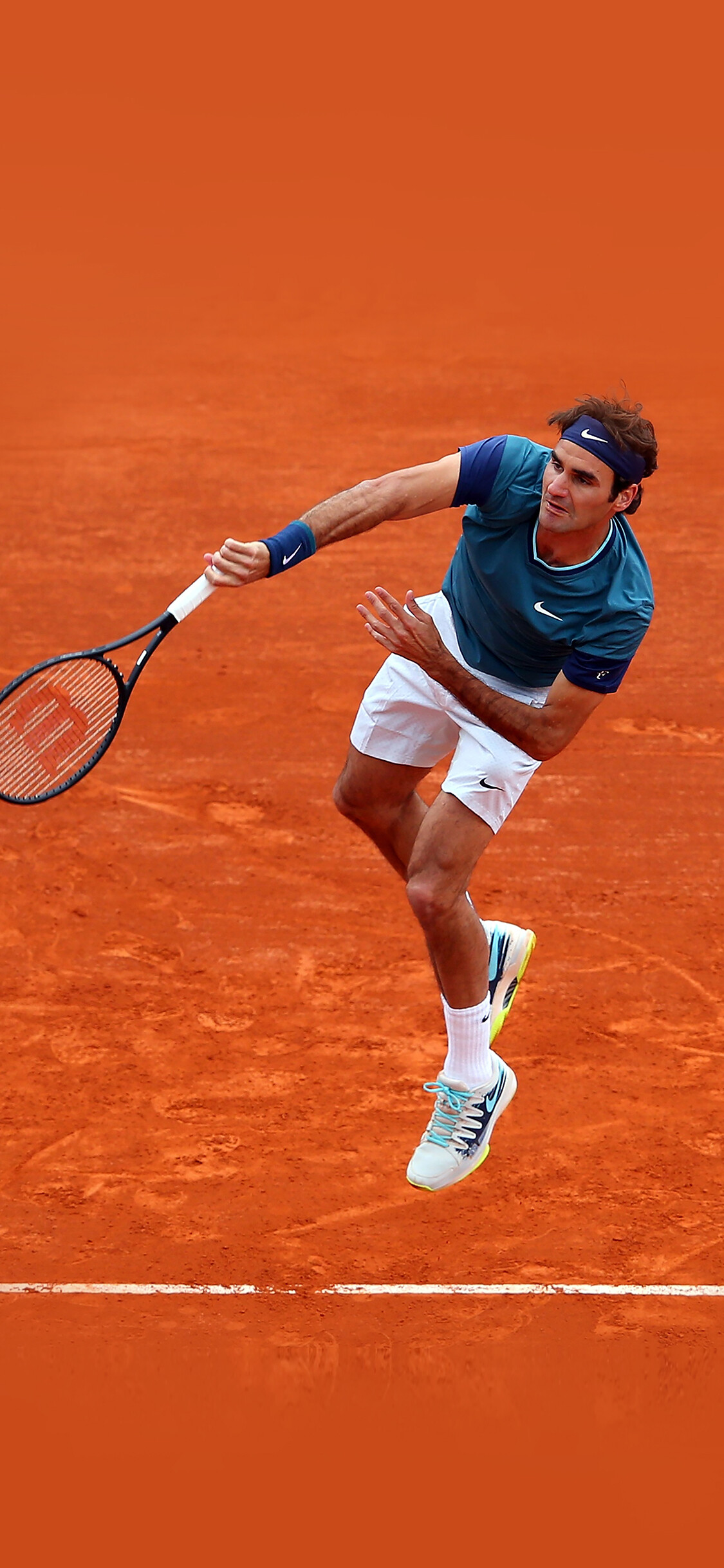 Roger Federer brilliance, Tennis icon, Unmatched skills, Sports legend, 1130x2440 HD Phone