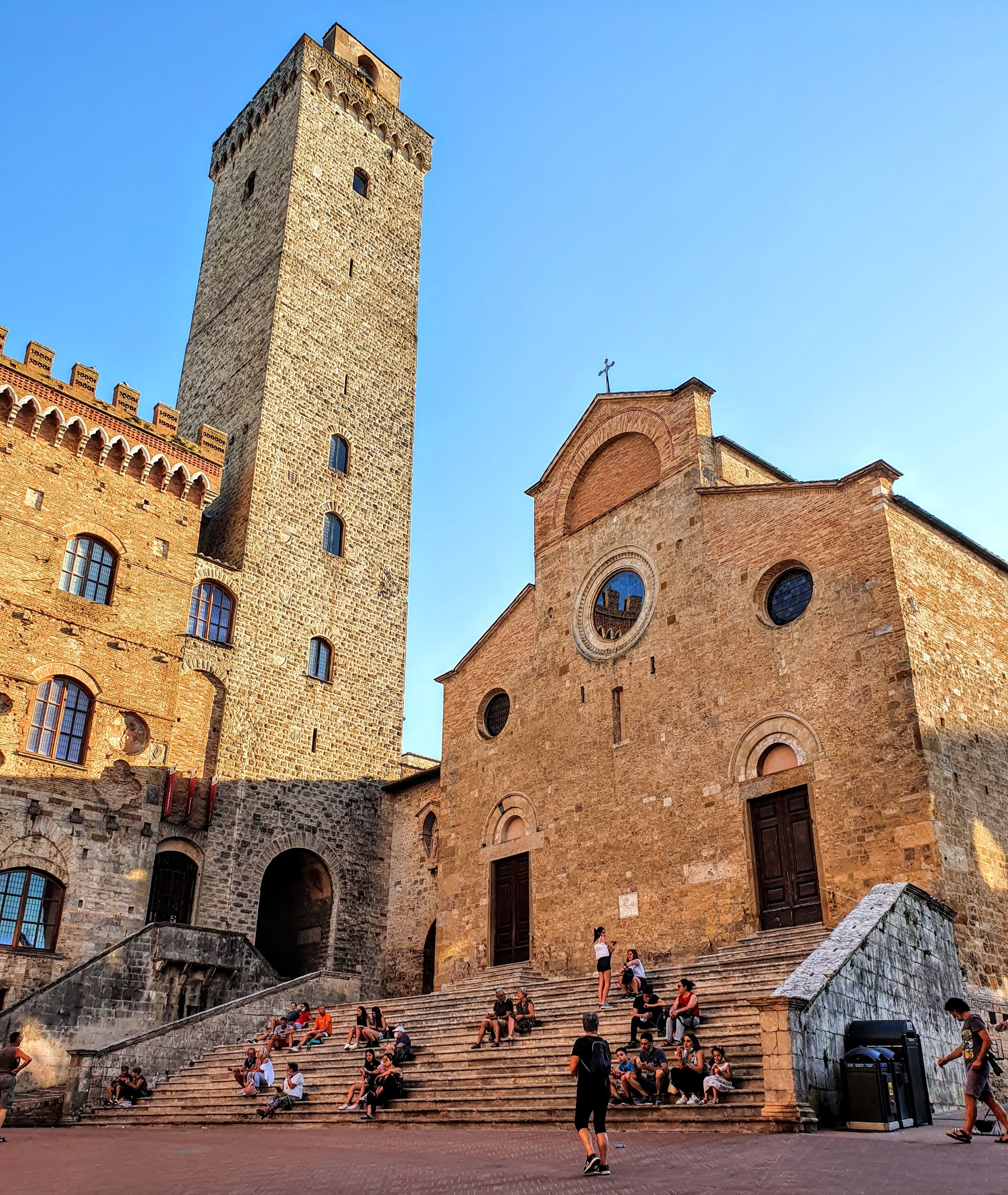 San Gimignano Cathedral, Santa Maria Assunta, Tuscan churches, Architectural marvel, 2000x2370 HD Phone