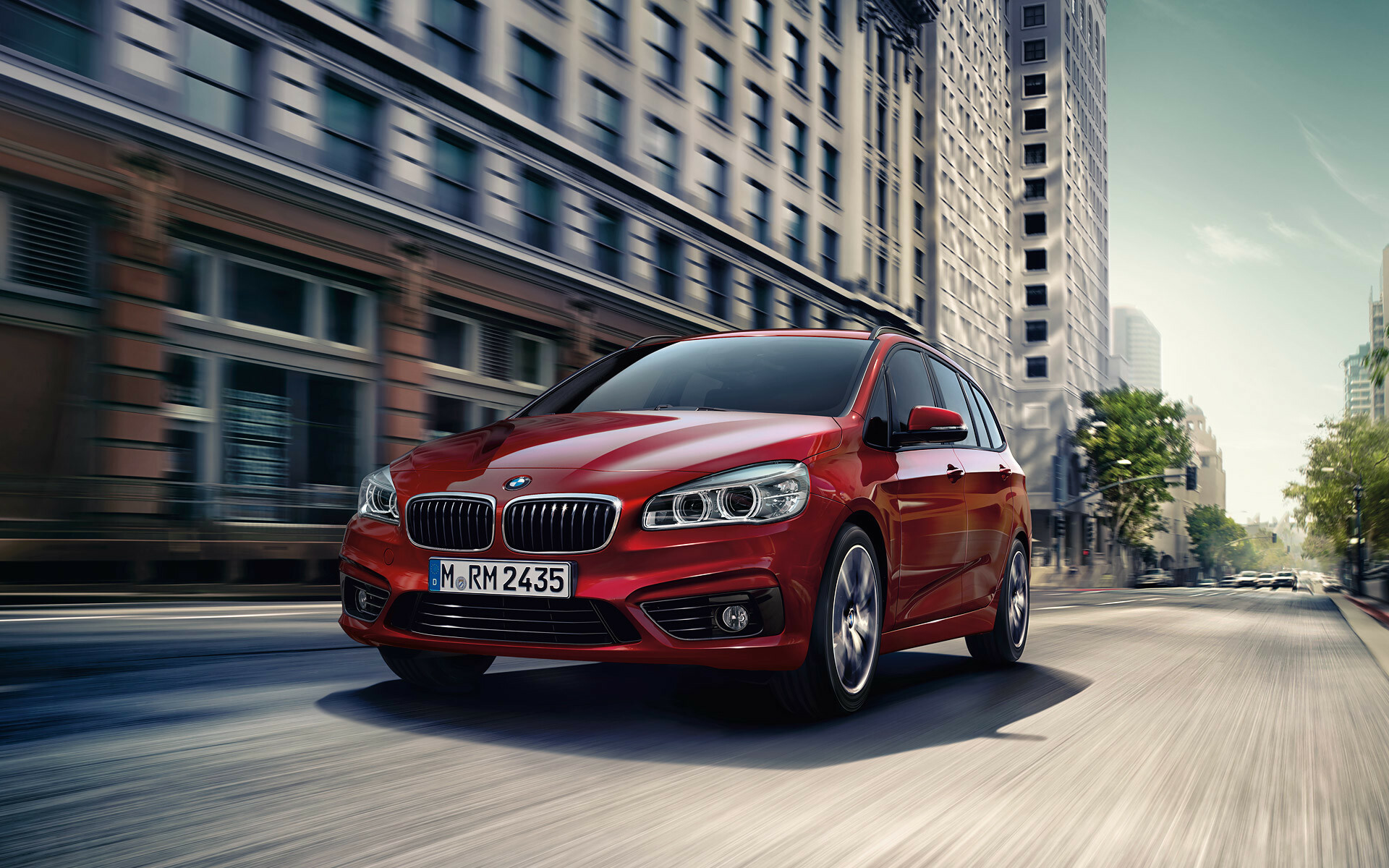 BMW 2 Series: A longer version with three-row seating, Gran Tourer, Released shortly after in 2015. 1920x1200 HD Background.
