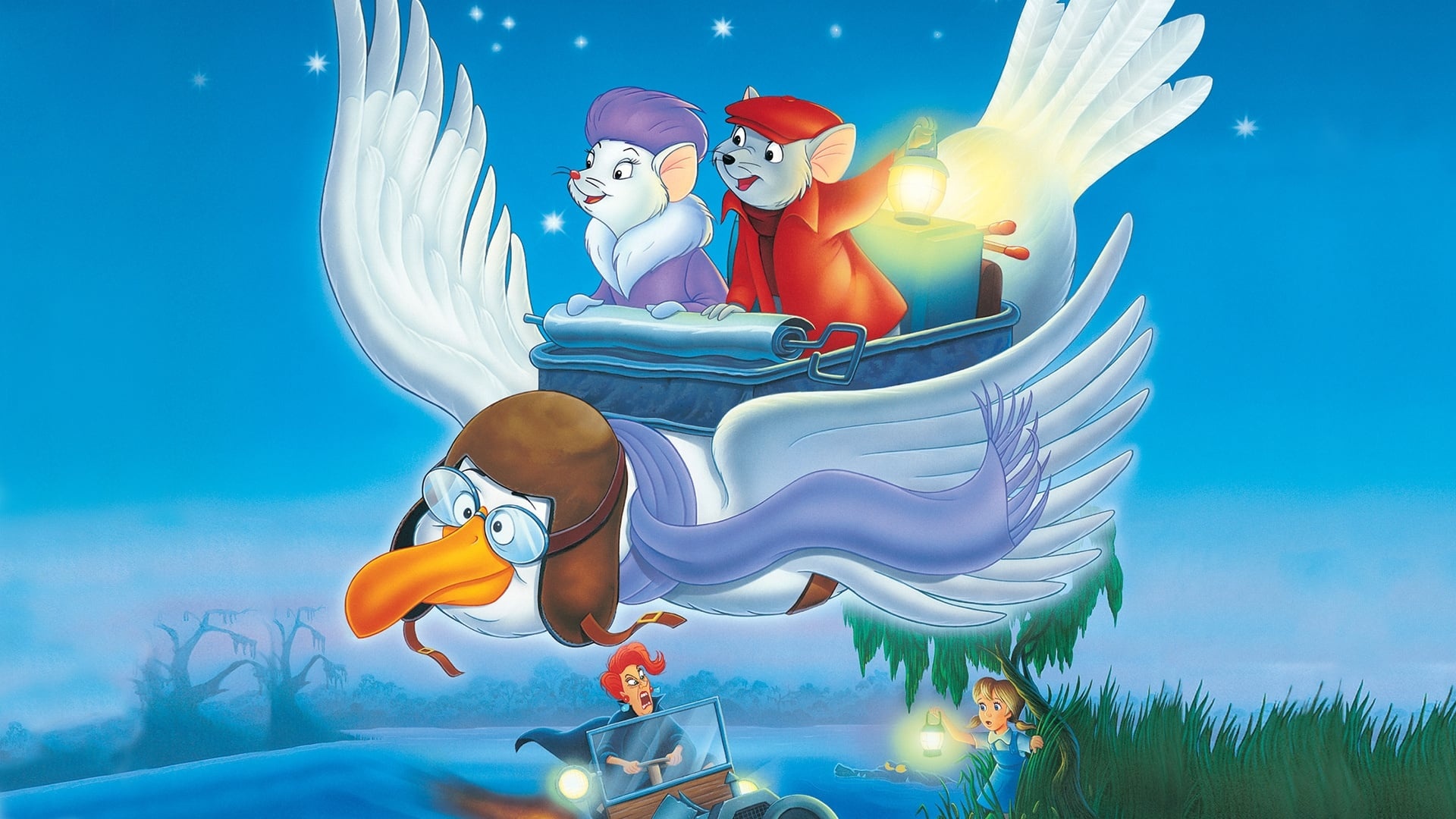 The Rescuers, Stunning backdrops, Artistic animation, Timeless tale, 1920x1080 Full HD Desktop