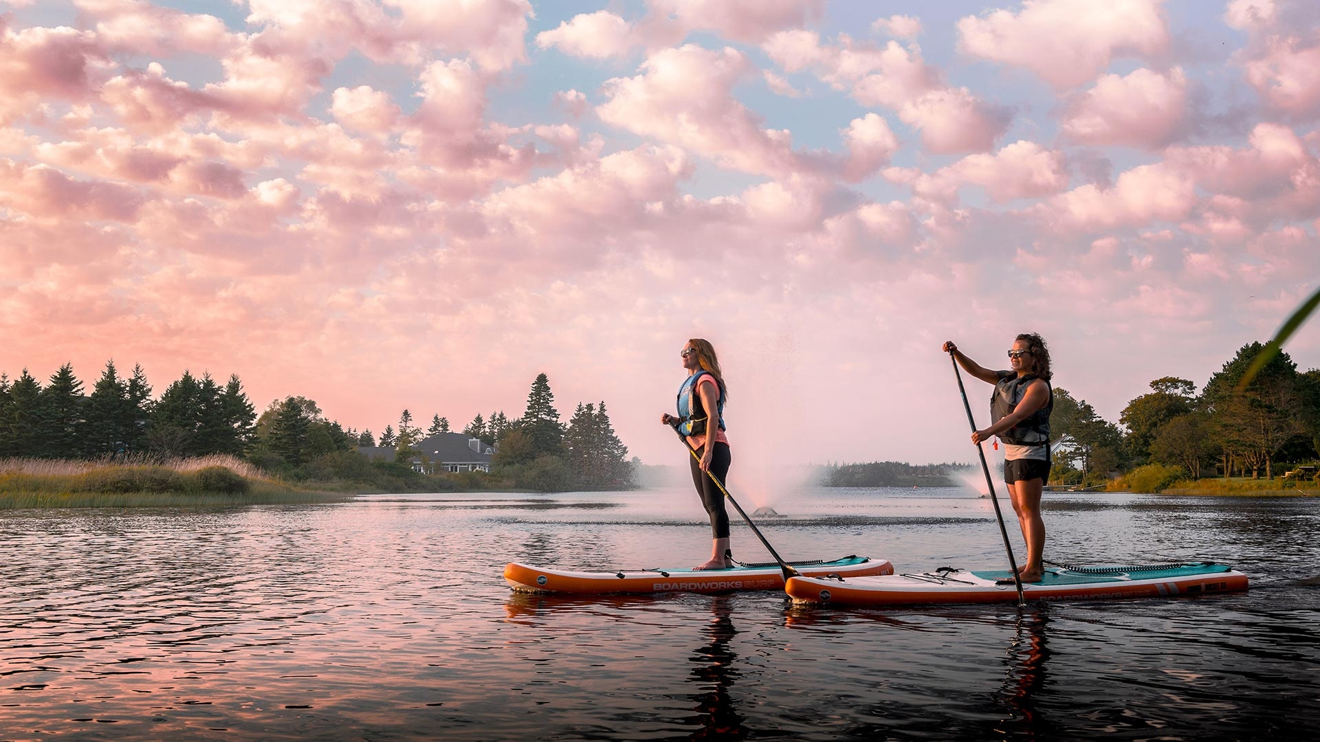 Paddleboarding East coast, Yarmouth and Acadian shores, Stand up, SUP, 1920x1080 Full HD Desktop