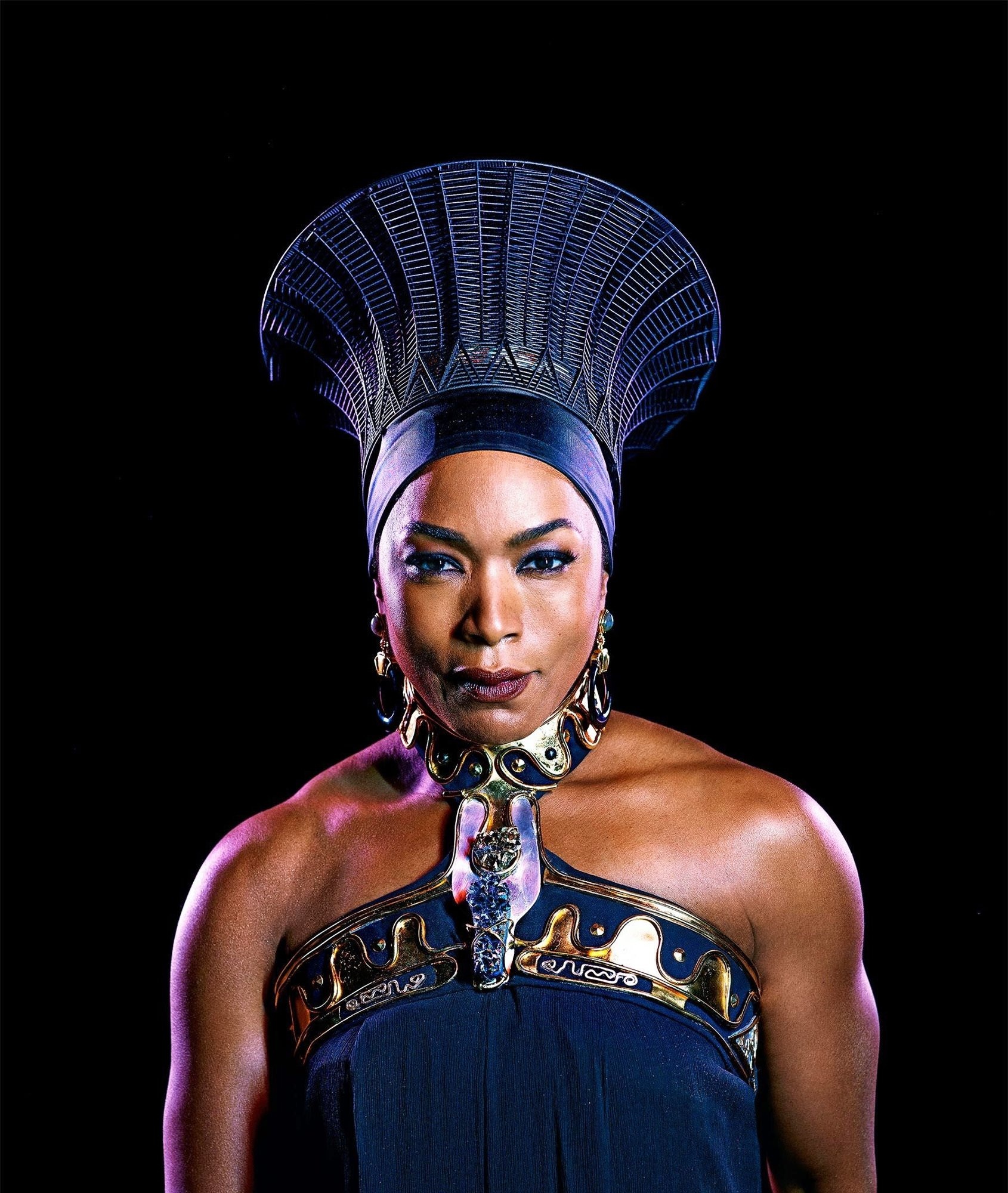 Ramonda (Black Panther), Powerful queen, Marvel's masterpiece, Regal elegance, 1690x2000 HD Phone