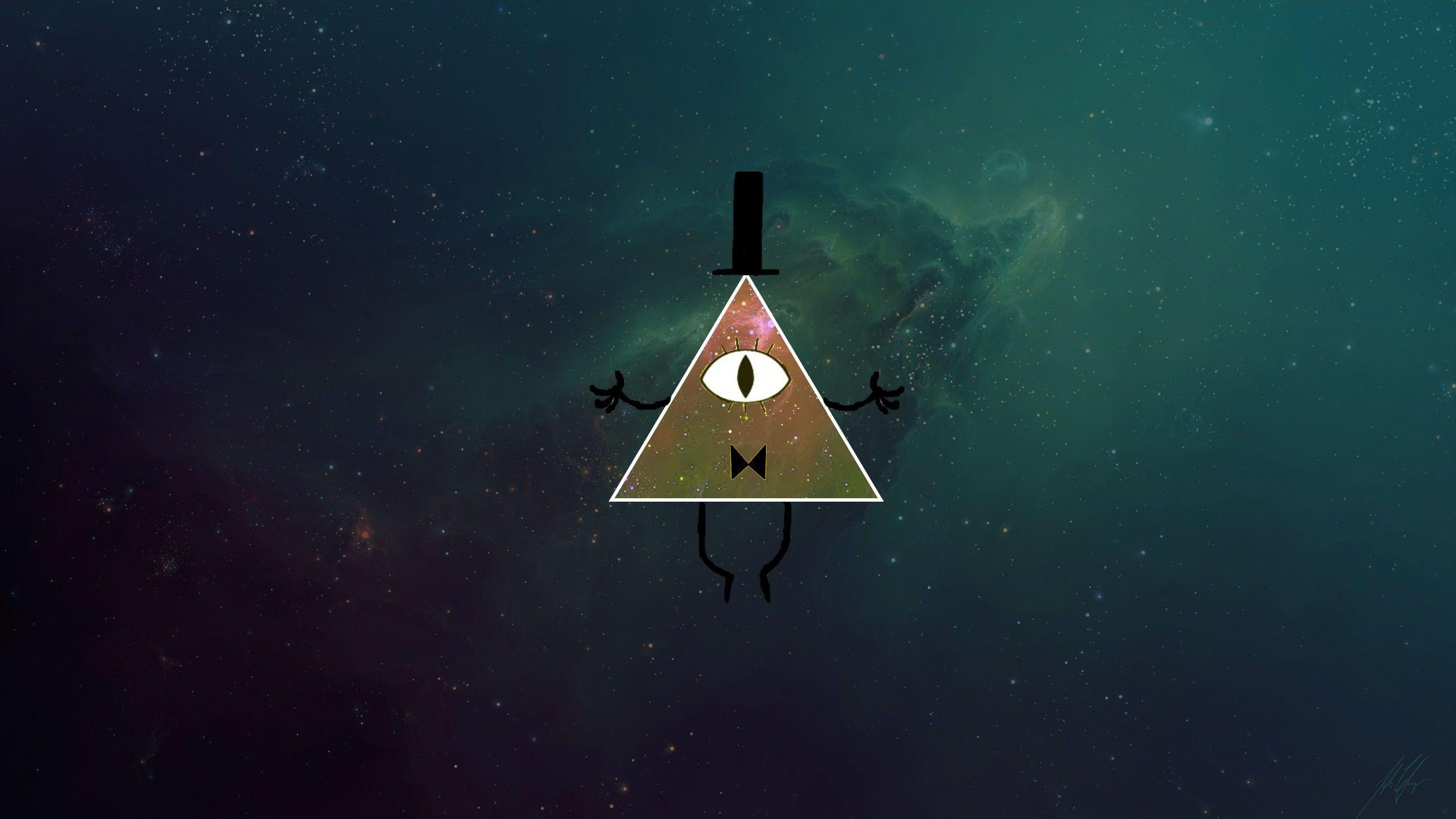 Bill Cipher Minimalist Wallpaper Gravity Falls posted by Michelle Anderson 2560x1440
