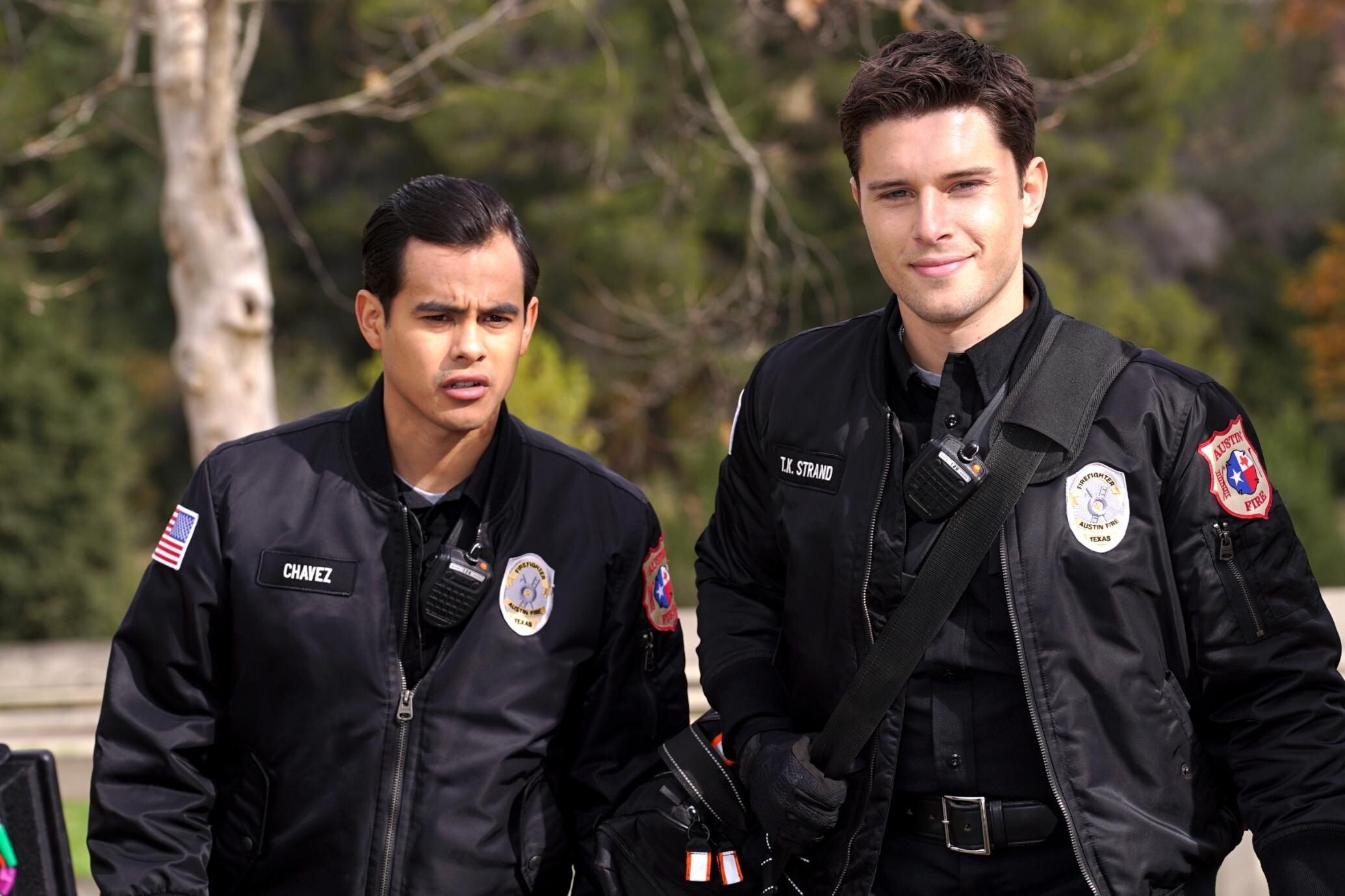 9-1-1: Lone Star (TV Series): Julian Works As Mateo Chavez And "TK" Strand, Fire Crew's Equipment, Firefighters. 2070x1380 HD Wallpaper.