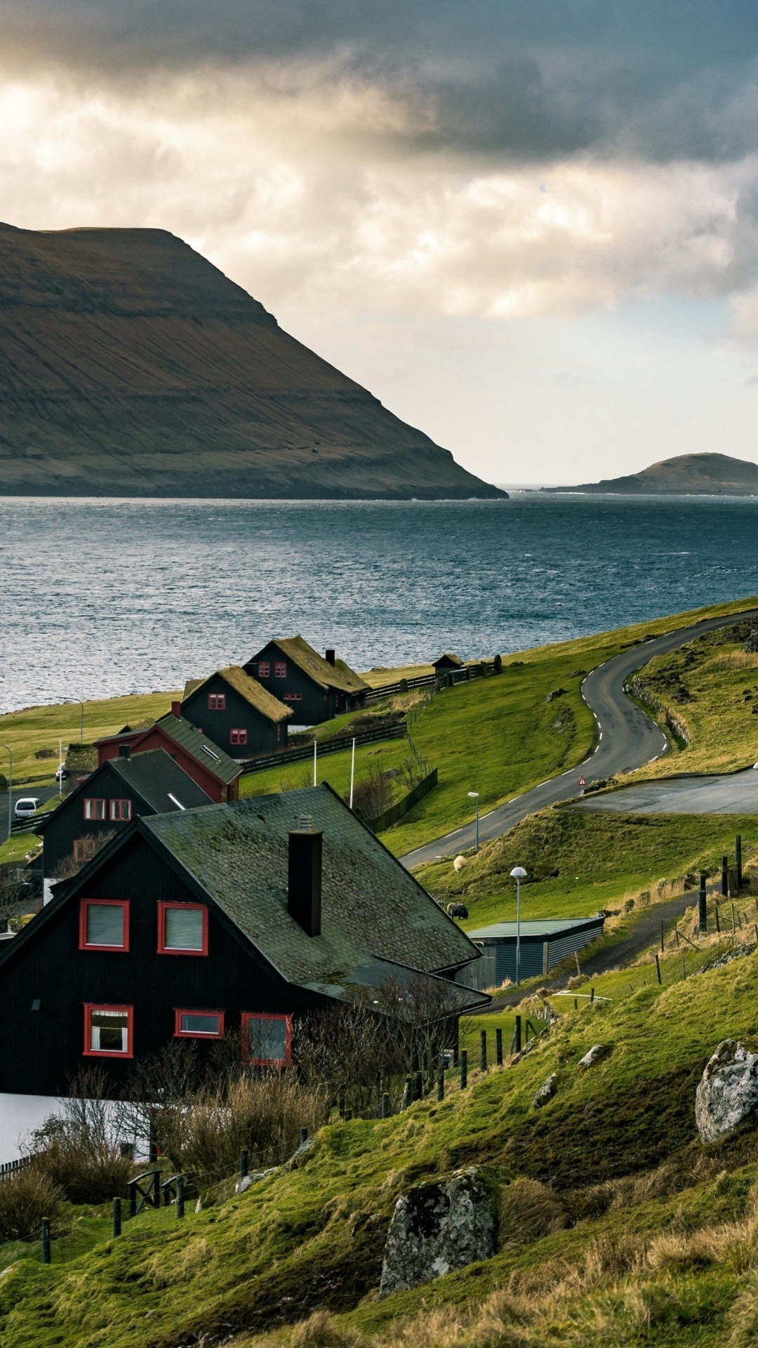Faroe Islands, Tourist attraction, iPhone wallpaper, Saksun village, 1080x1920 Full HD Phone