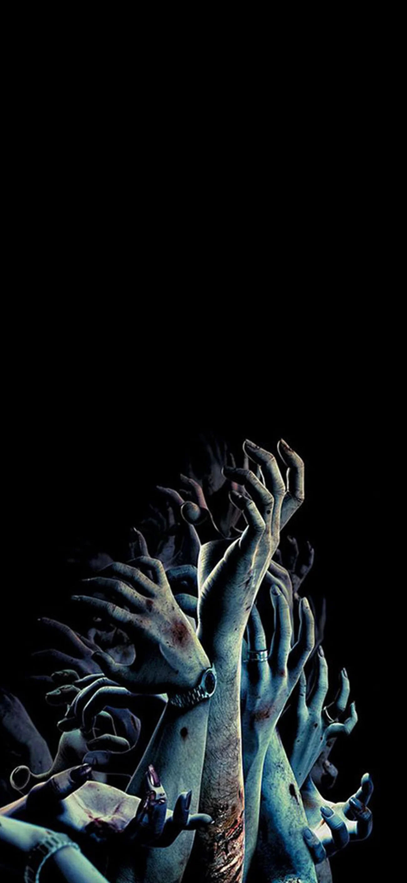 Zombie hands, Gruesome imagery, Terrifying backgrounds, Horror aesthetics, 1310x2820 HD Phone