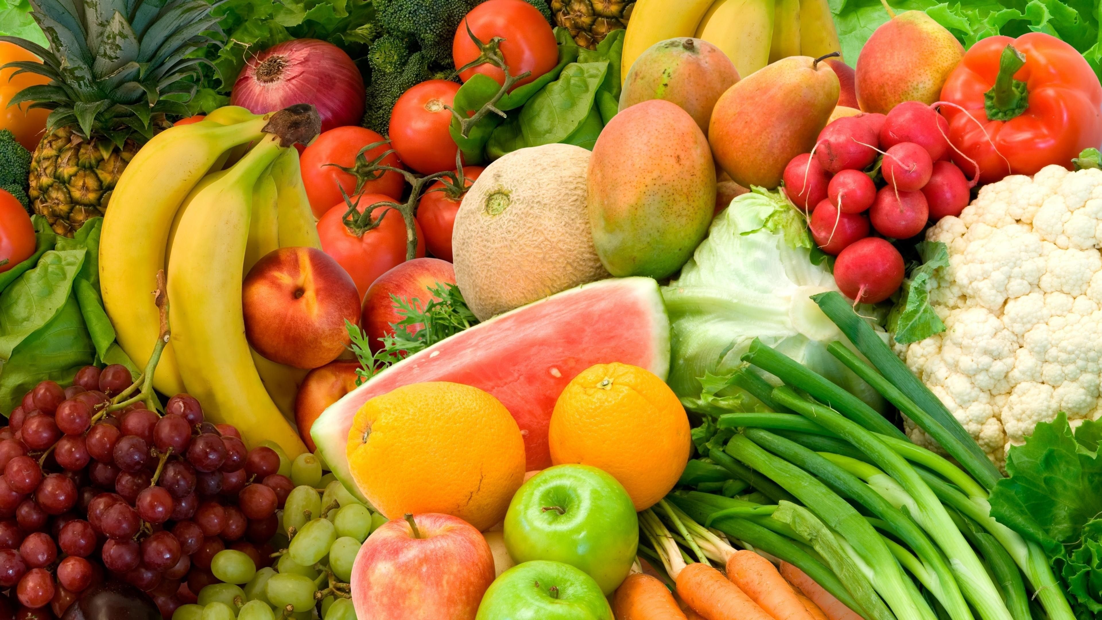 Healthy Food, Fresh food backgrounds, 3840x2160 4K Desktop