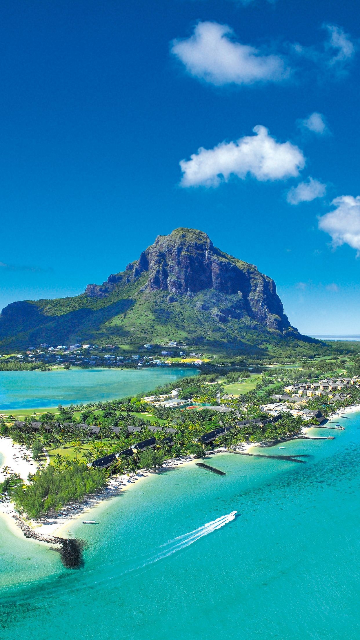 Mauritius paradise, Idyllic landscapes, Sunset serenity, Tropical escape, 1250x2210 HD Phone