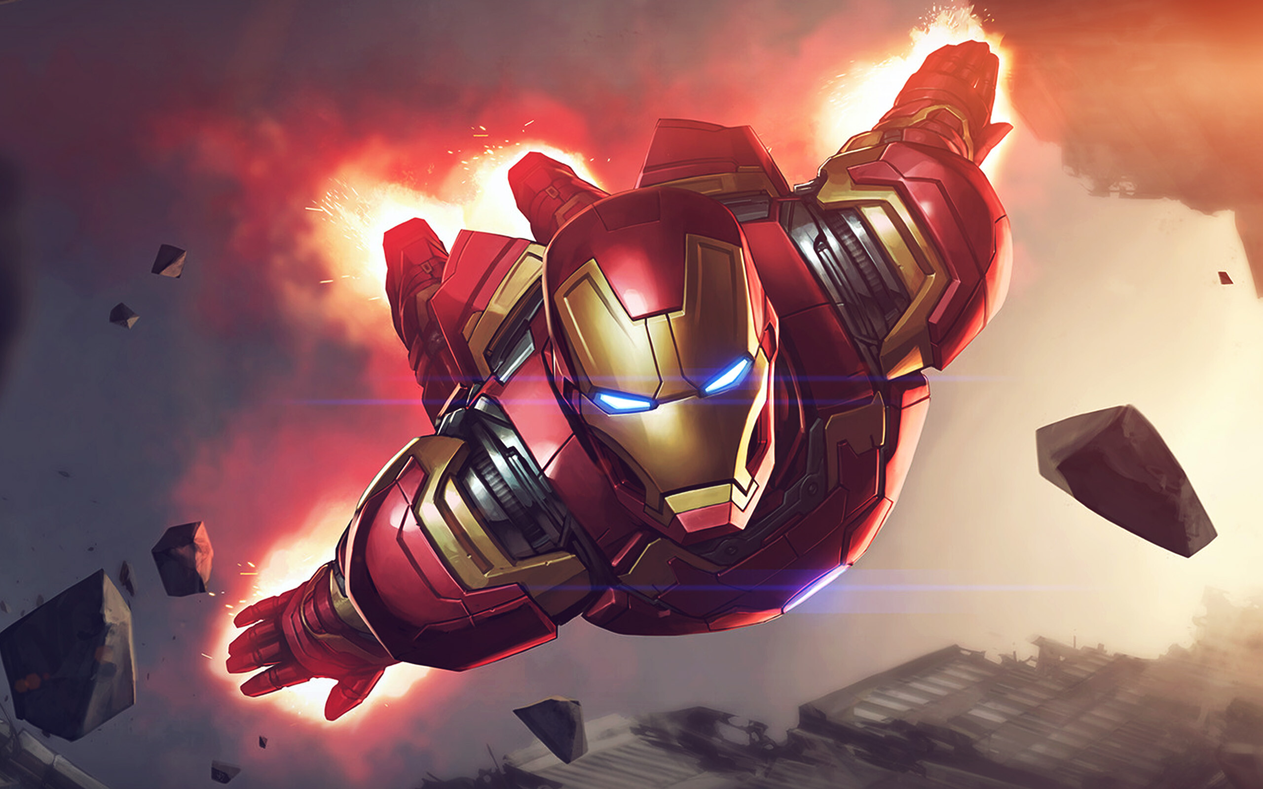 Marvel Heroes: Iron Man, The character was co-created by writer and editor Stan Lee. 2560x1600 HD Wallpaper.