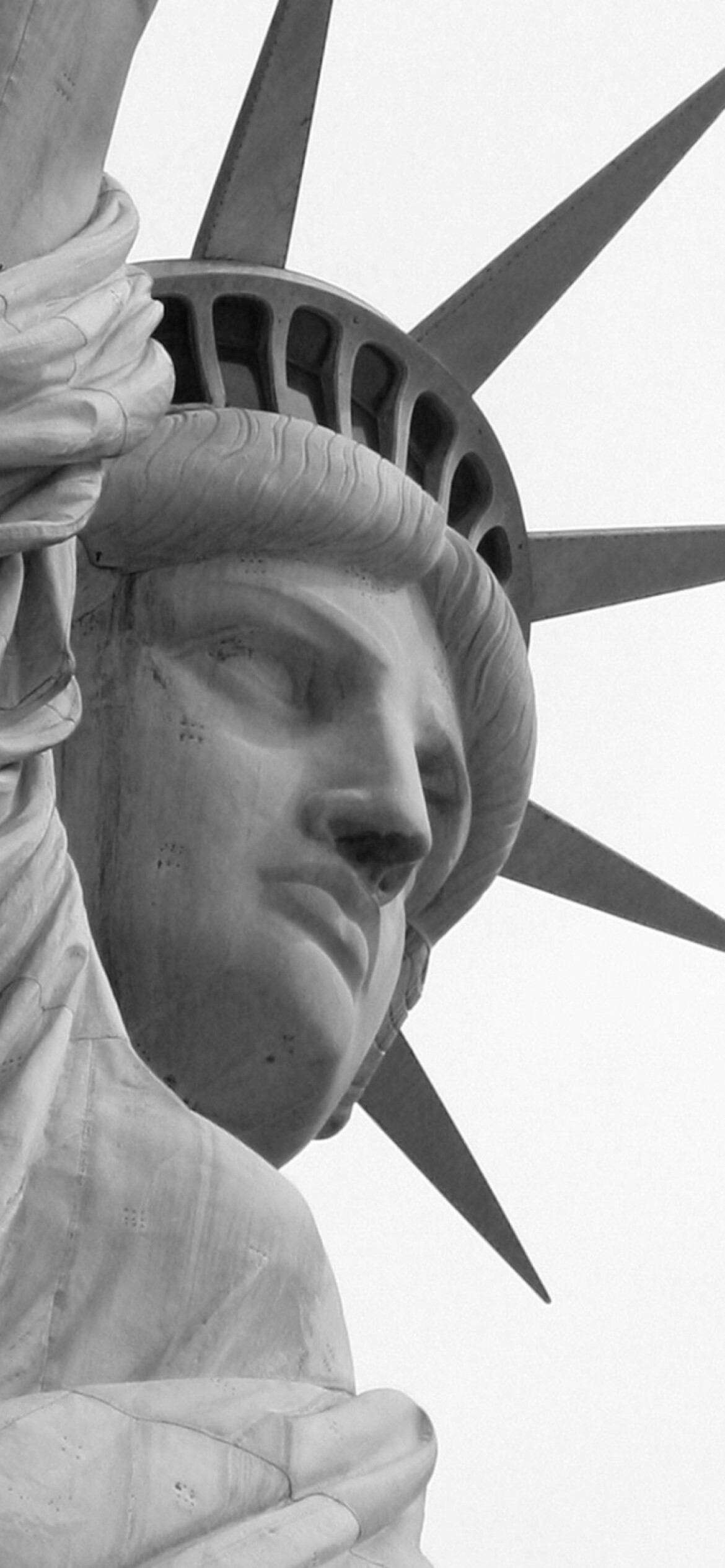 Statue of Liberty closeup, Detailed and striking wallpaper, Perfect for iPhone 11 Pro, 1170x2540 HD Phone