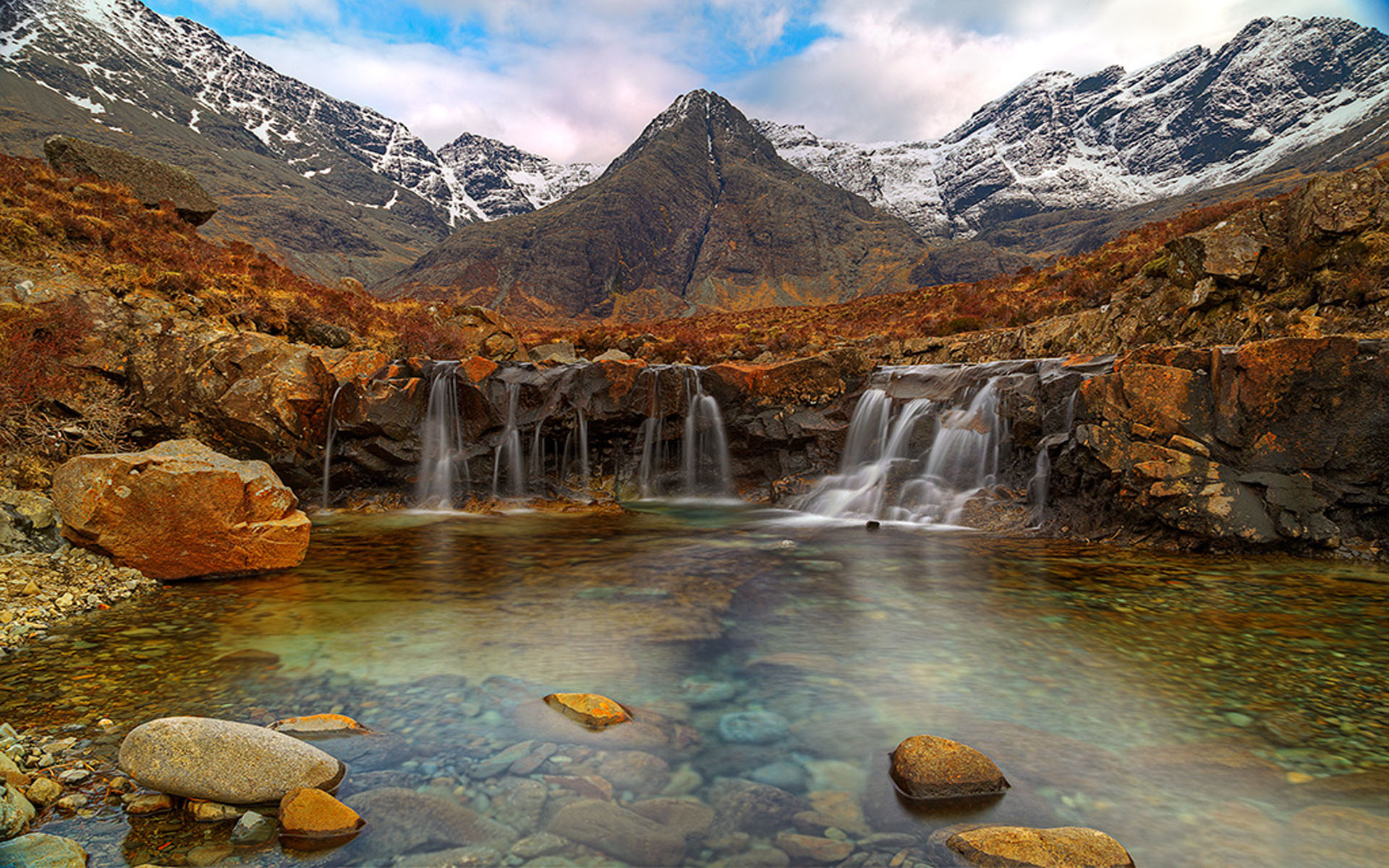 Fairy pools, Skye's Scotland landscape, Desktop beauty, Visual treat, 1920x1200 HD Desktop