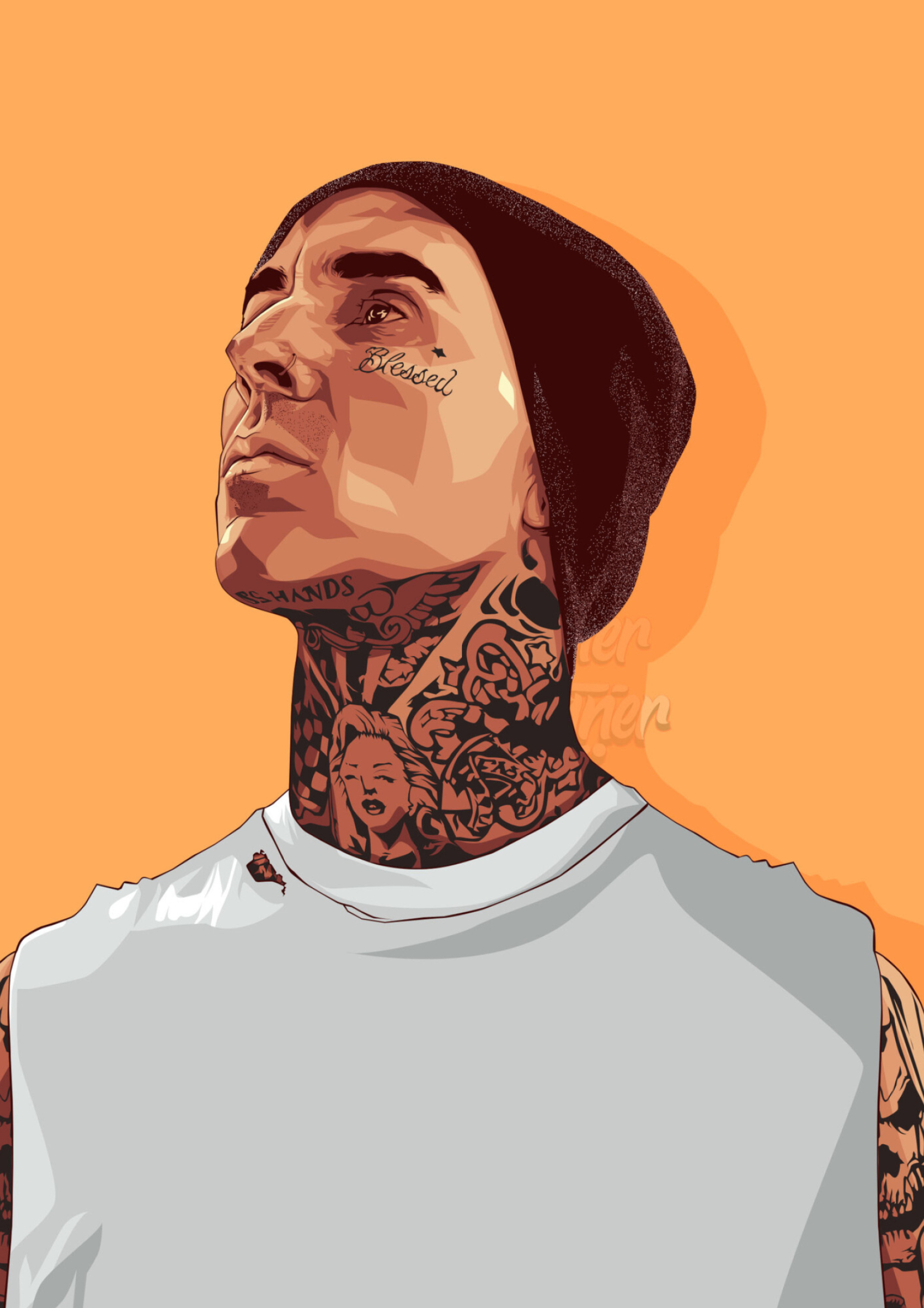 Travis Barker's art on ArtStation, Creative visual expressions, Unique artistic style, Showcasing his talents, 1920x2720 HD Phone