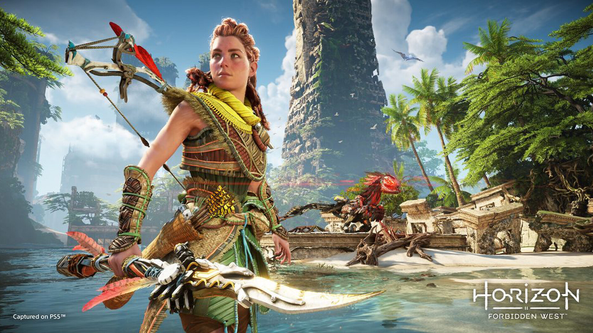 Horizon Forbidden West, Playstation Universe wallpapers, Exciting sequel, Aloy's journey, 1920x1080 Full HD Desktop