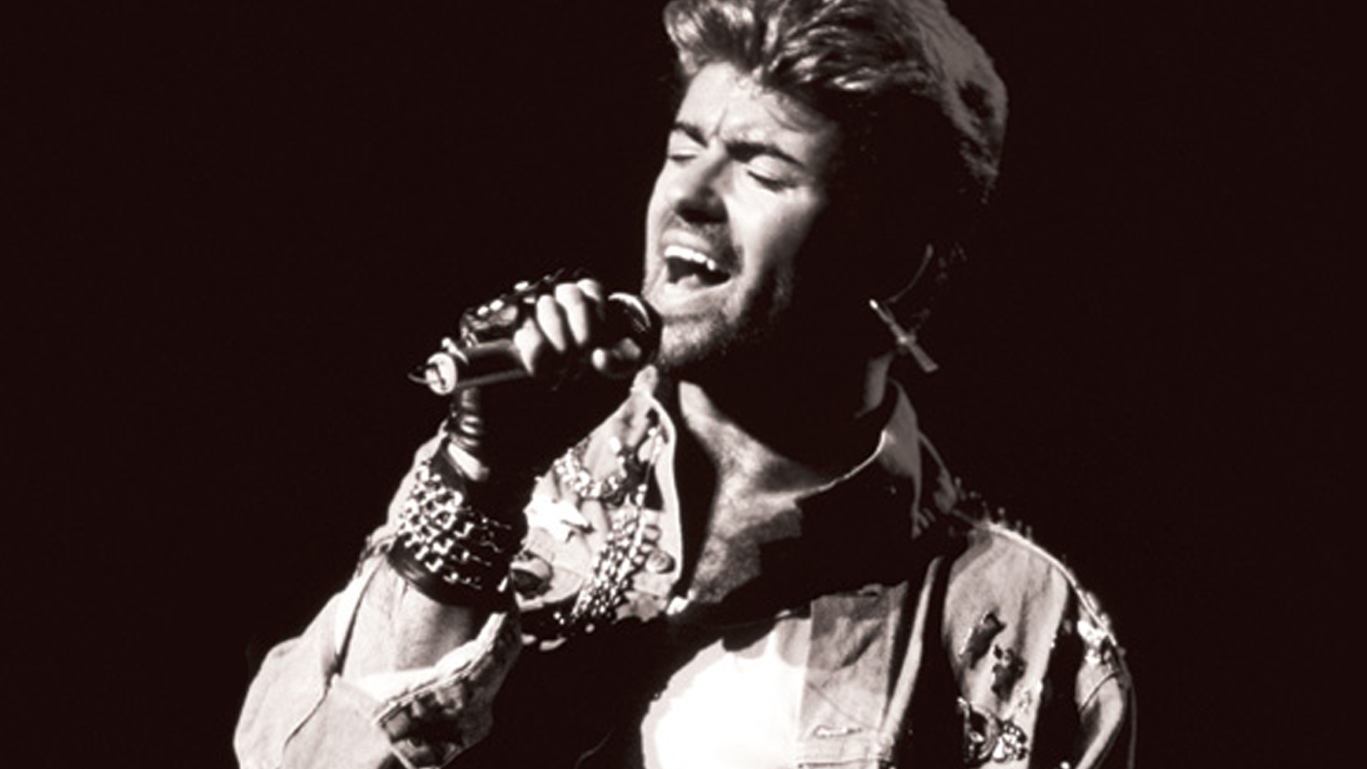 George Michael: The legendary music star, British artist. 1920x1080 Full HD Background.