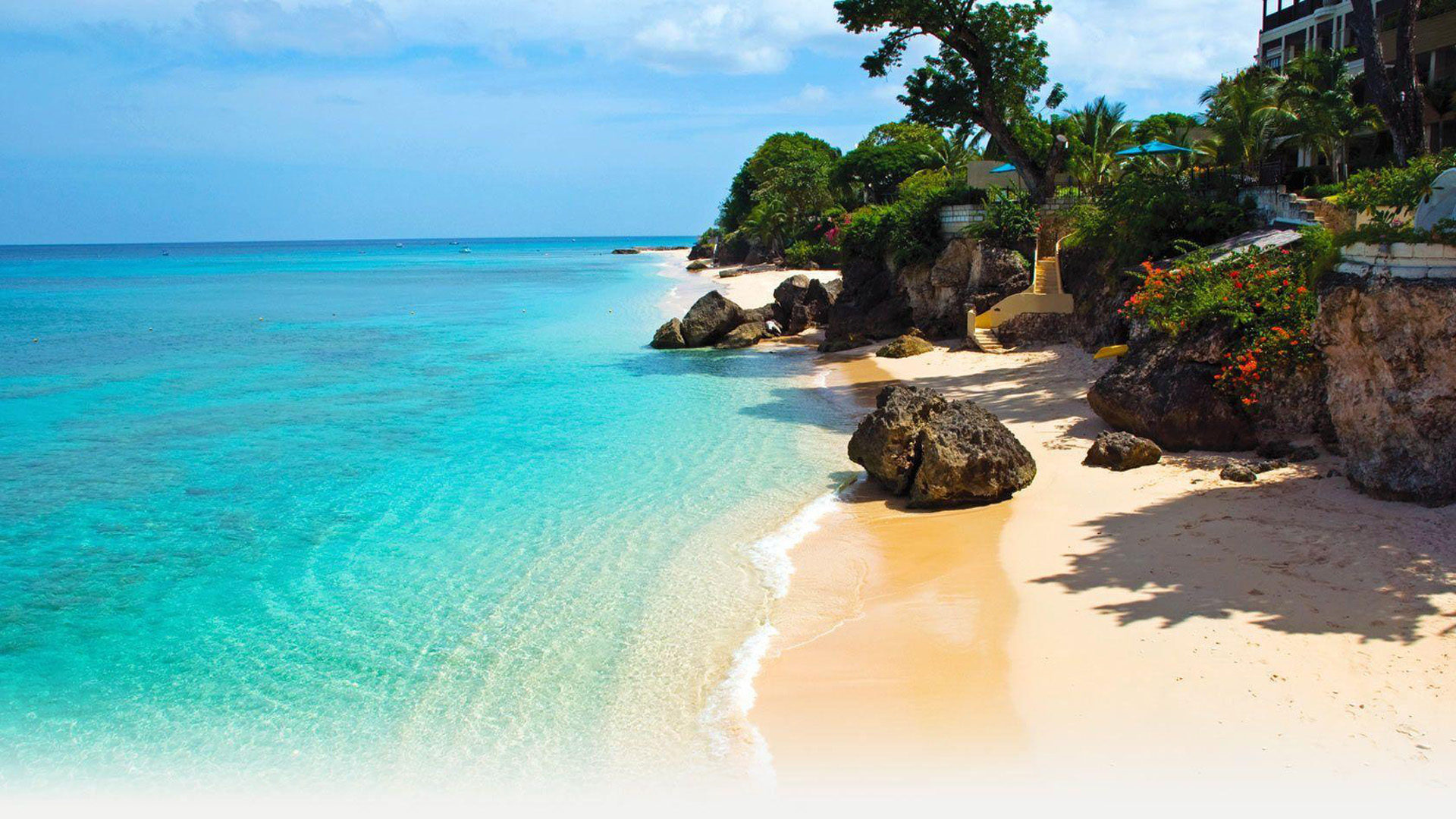 Saint James Parish, Caribbean eyecandy, Beaches in Barbados, Xfce desktop, 1920x1080 Full HD Desktop